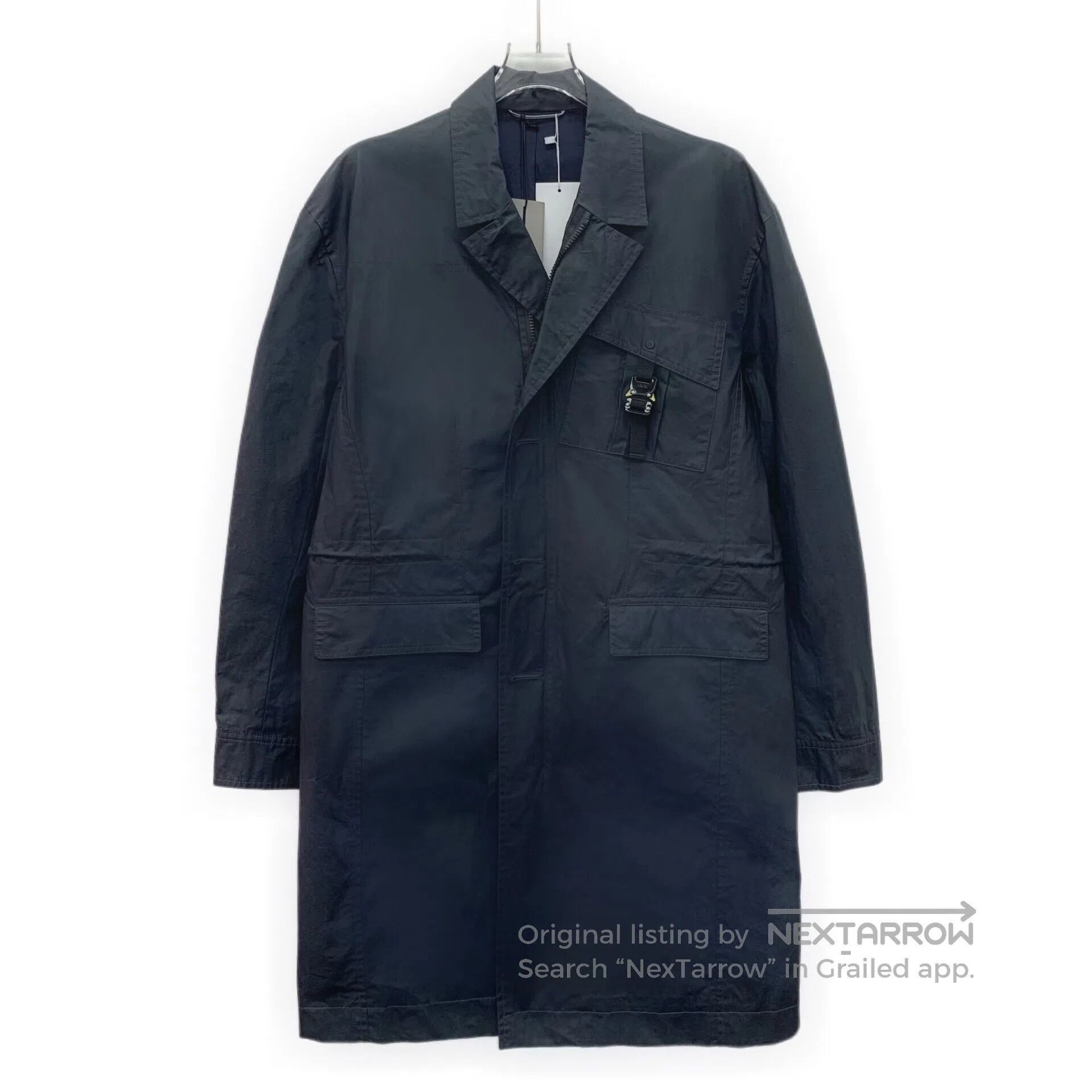 Dior Dior Cement gray cotton lapel long sleeve windbreaker| Size US M / EU 48-50 / 2 - 1 Thumbnail
