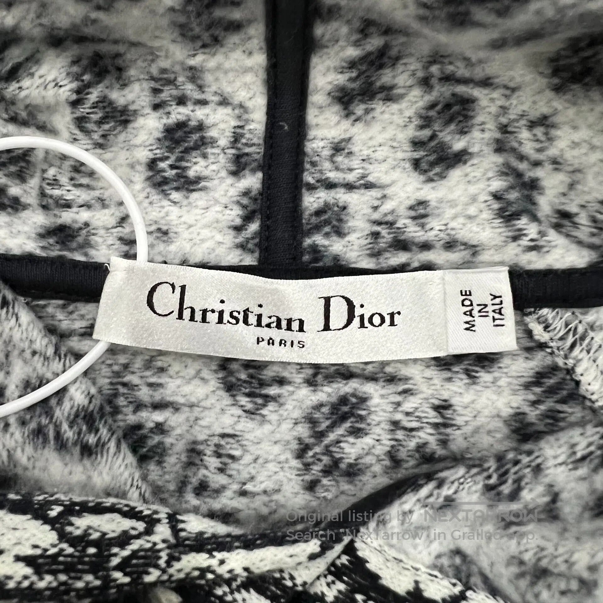 Dior Dior Full-print old-style design; hooded hoodie, size XS| Size US XS / EU 42 / 0 - 5 Thumbnail