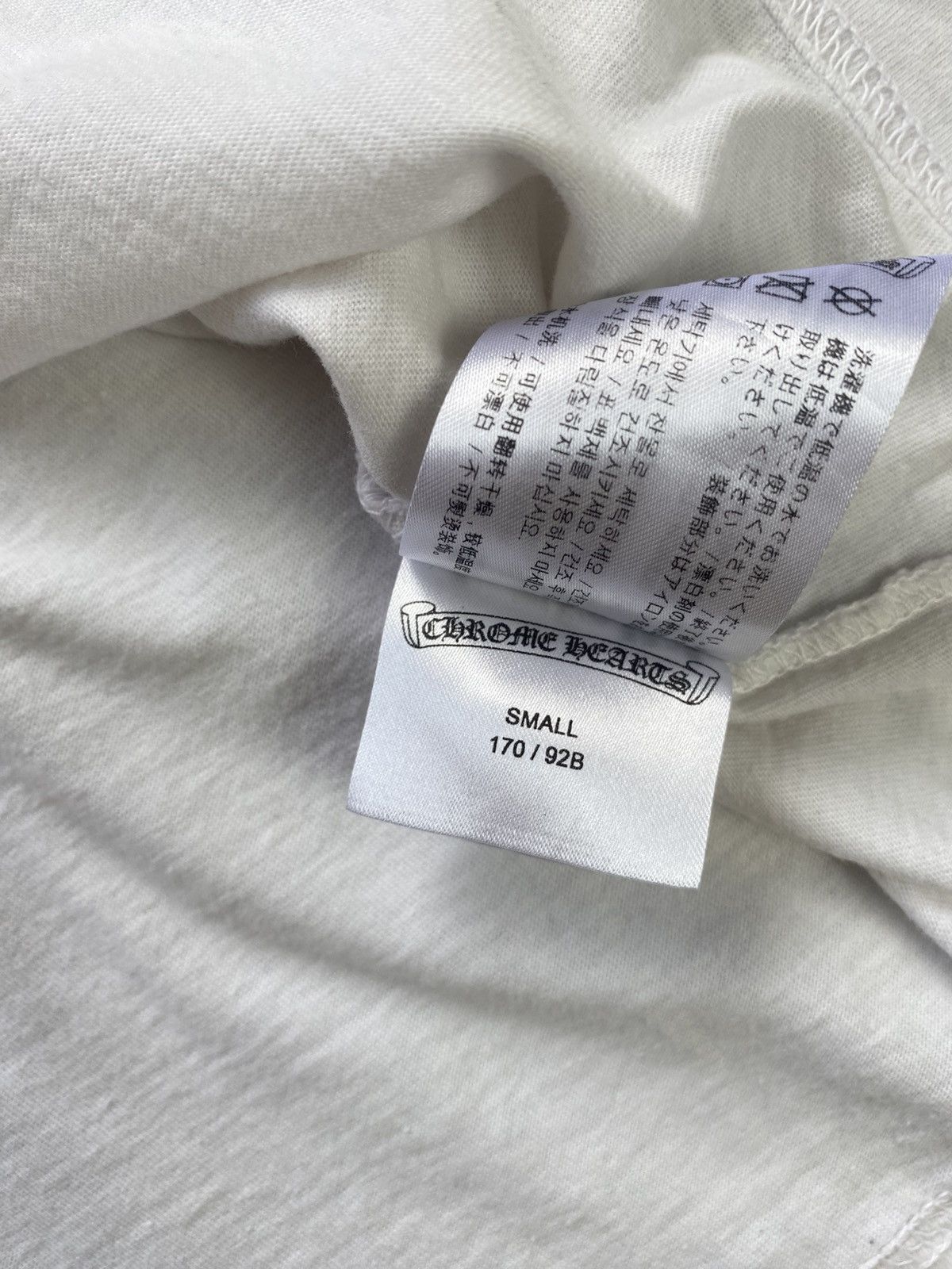 Chrome Hearts Chrome Hearts Scroll Logo Pocket Tee Size US S / EU 44-46 / 1 - 11 Thumbnail