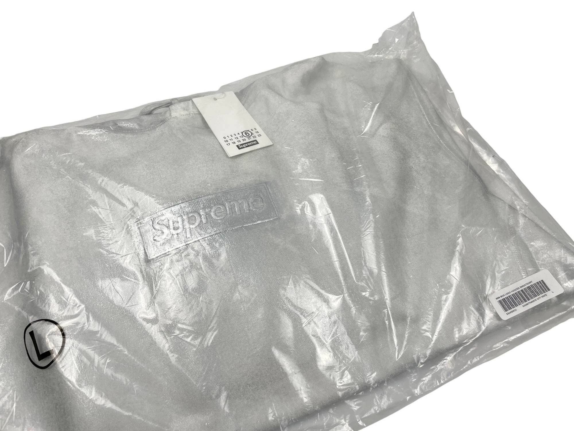 MM6 MM6 Maison Margiela x Supreme FOIL Bogo Hoodie Size US L / EU 52-54 / 3 - 4 Thumbnail