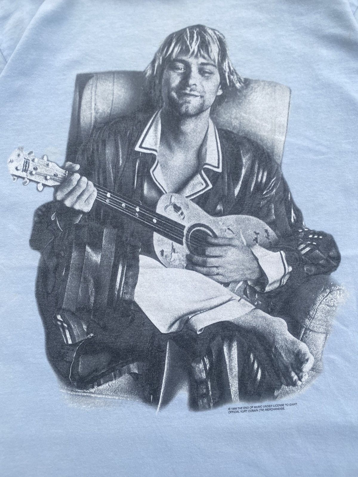 Band Tees Rare Vintage Kurt Cobain 1998 “The End of the Music” Tshirt Size US L / EU 52-54 / 3 - 9 Thumbnail