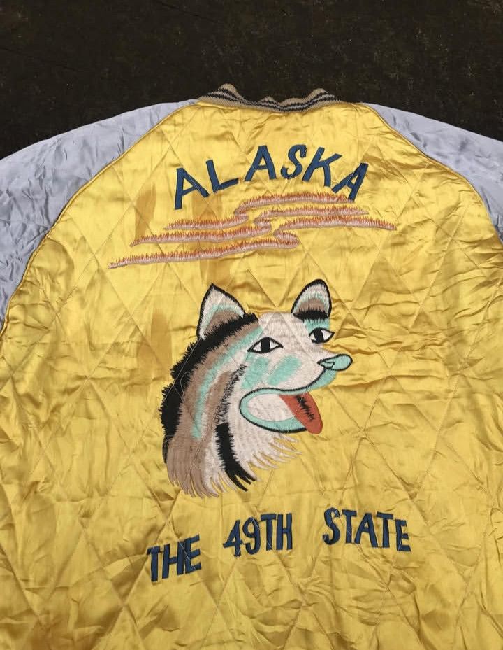 Toyo Enterprises Alaska Toyo Enterprise Sukajan Reversible Velvet Jacket Size US XL / EU 56 / 4 - 9 Thumbnail