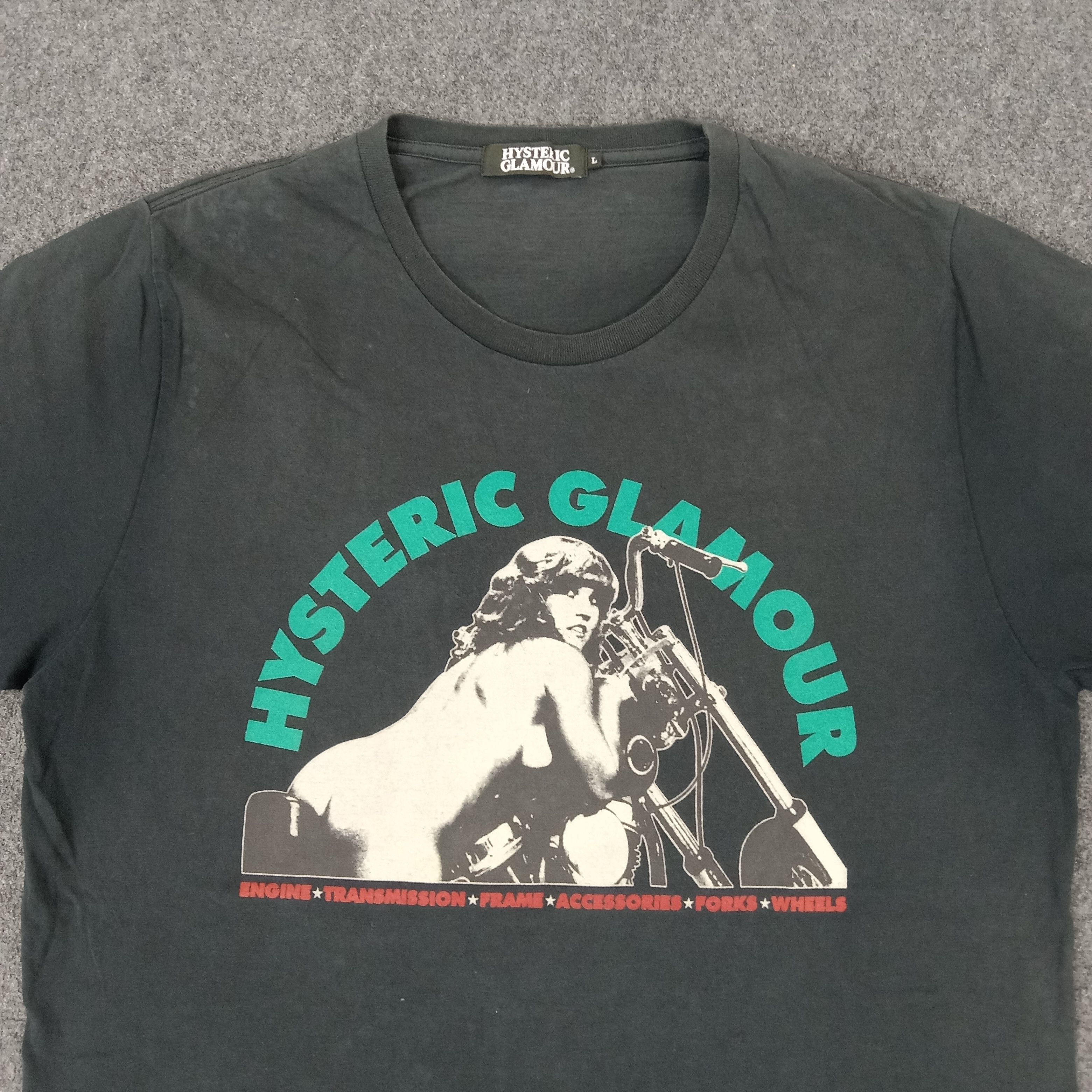 Hysteric Glamour × Japanese Brand × Vintage Hysteric Glamour Japanese Brand Racing Style Tshirt Size US M / EU 48-50 / 2 - 2 Thumbnail