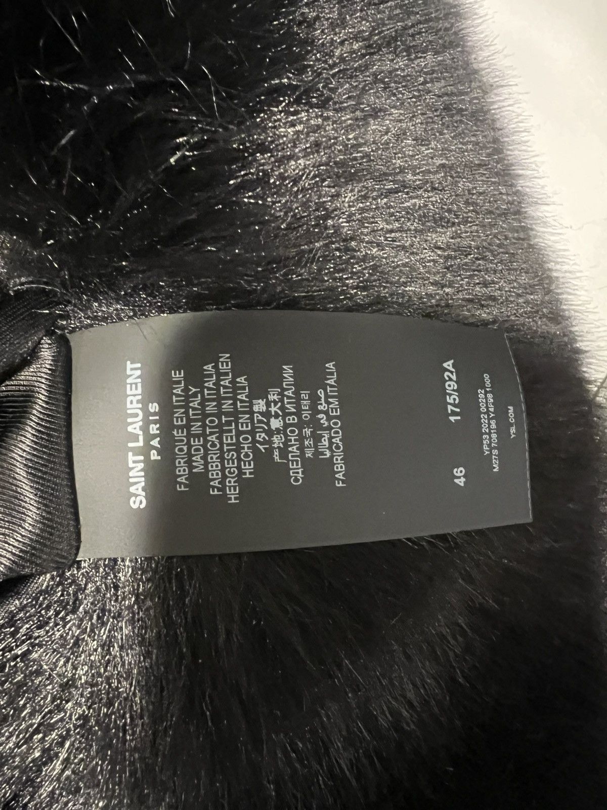 Saint Laurent Paris Saint Laurent men’s faux fur oversized coat. 46/S-XL. $8700 Size US S / EU 44-46 / 1 - 10 Thumbnail