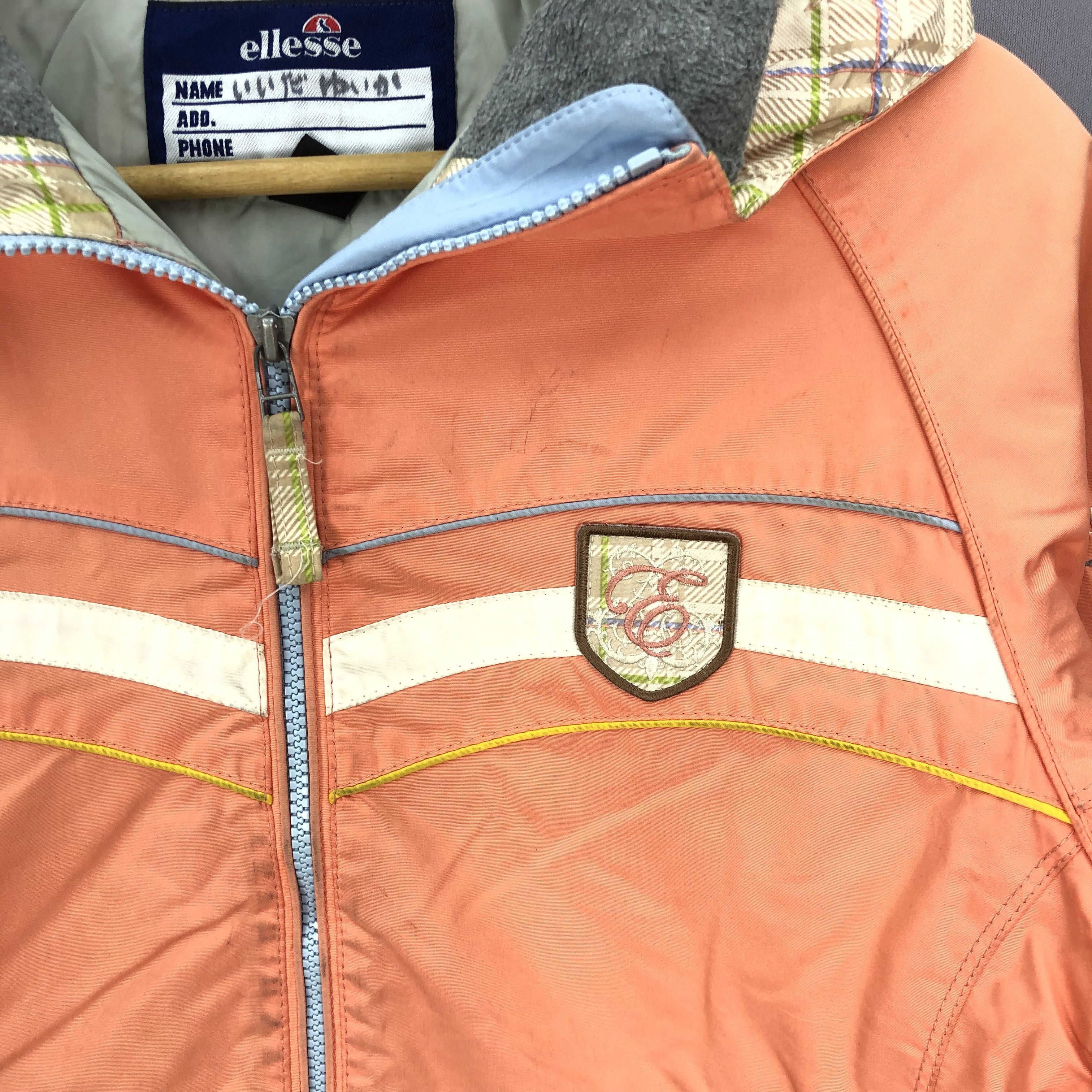 Ellesse × Vintage Vintage 90s Ellesse Hoodie Windbreaker Zipper Jacket Size S / US 4 / IT 40 - 4 Thumbnail