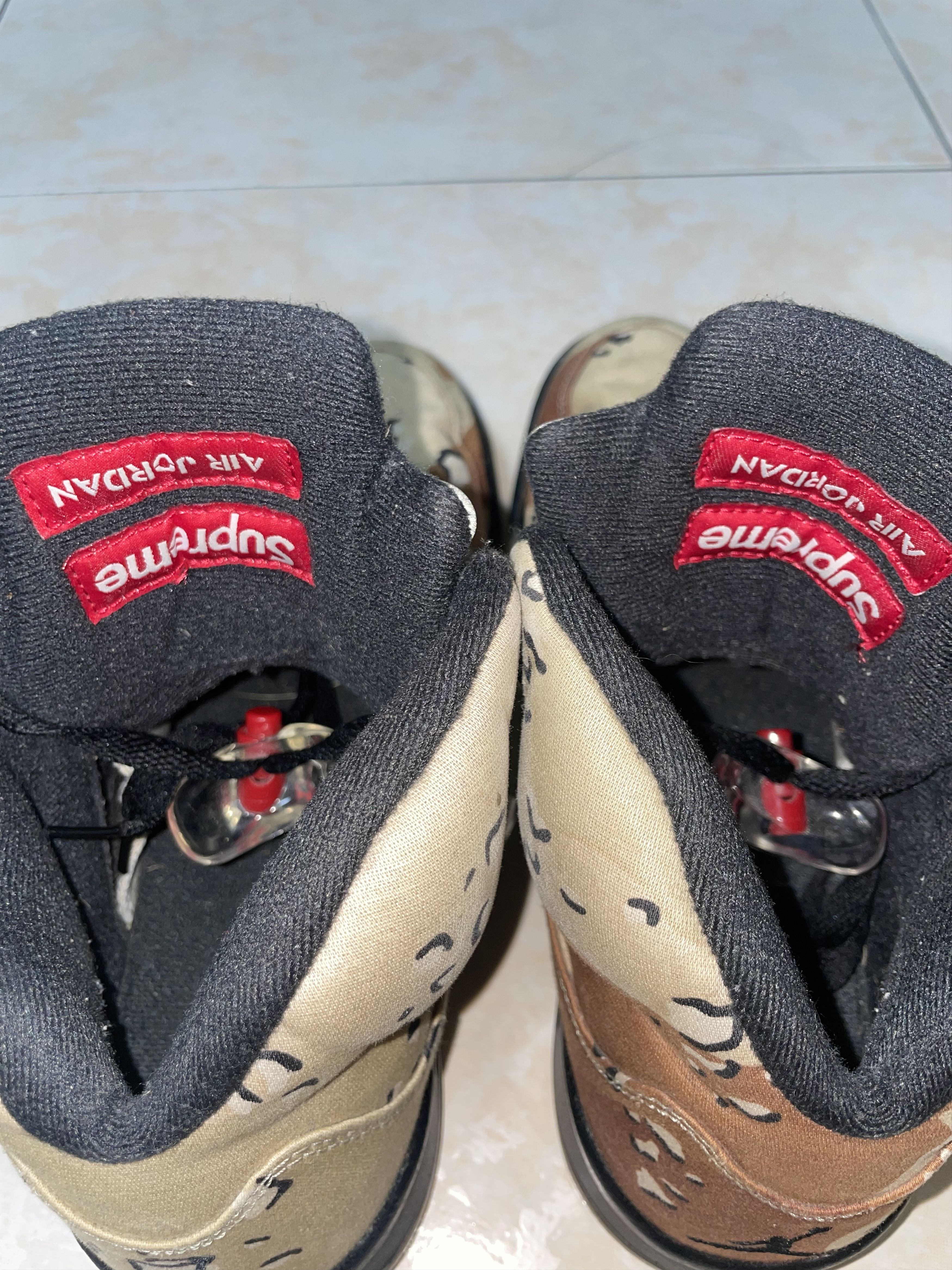 Supreme Supreme x Nike Jordan 5 Retro Desert Camo US9.5 Size US 9.5 / EU 42-43 - 3 Thumbnail