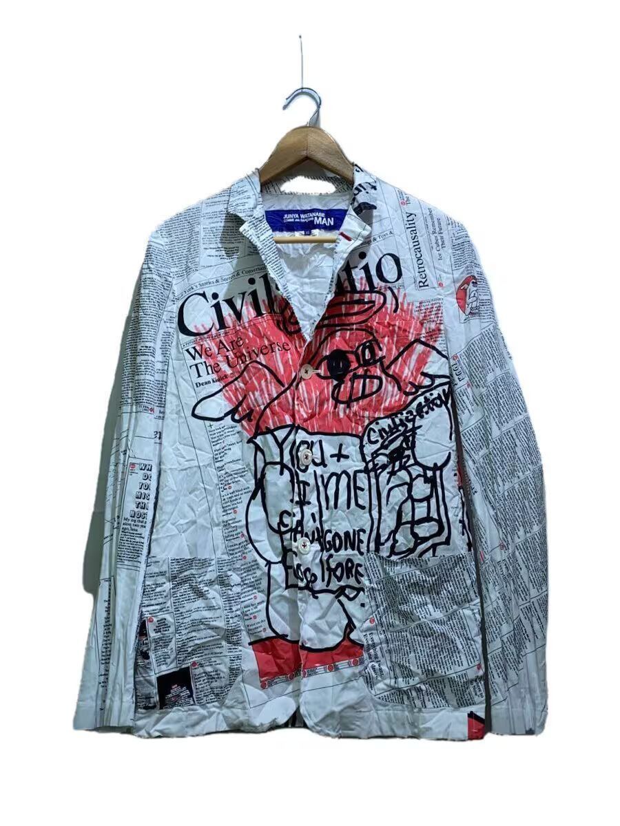 Junya Watanabe AD2019 "Civilization" Linen Newspaper Button Up Shirt Size US XS / EU 42 / 0 - 1 Thumbnail