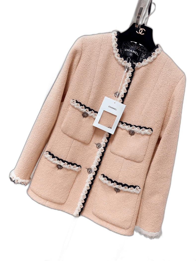Chanel Chanel Pearl Flower Trim Four-Pocket Jacket Size XS / US 0-2 / IT 36-38 - 1 Thumbnail