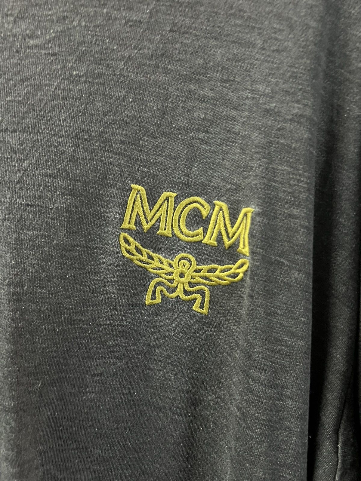 Designer × MCM × Vintage VINTAGE MCM LEGERE SIDE TAPE LONG SLEEVE TSHIRT Size US L / EU 52-54 / 3 - 6 Thumbnail