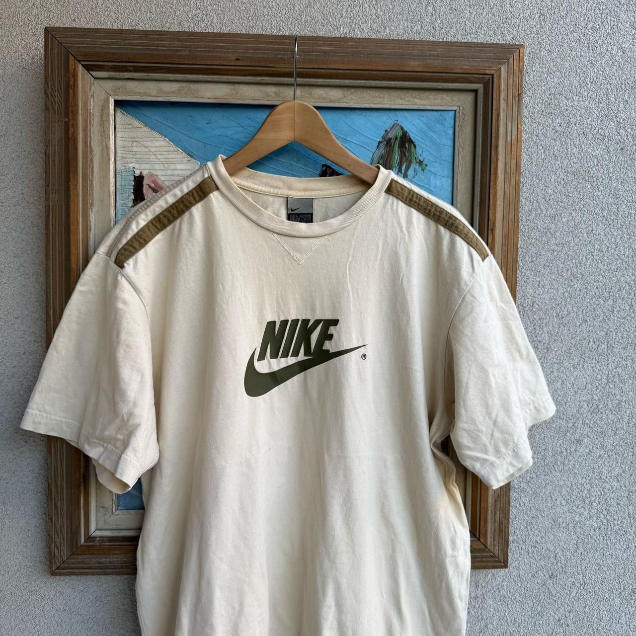 Nike Nike Vintage y2k grey tag t-shirt spellout logo swoosh Size US L / EU 52-54 / 3 - 3 Thumbnail