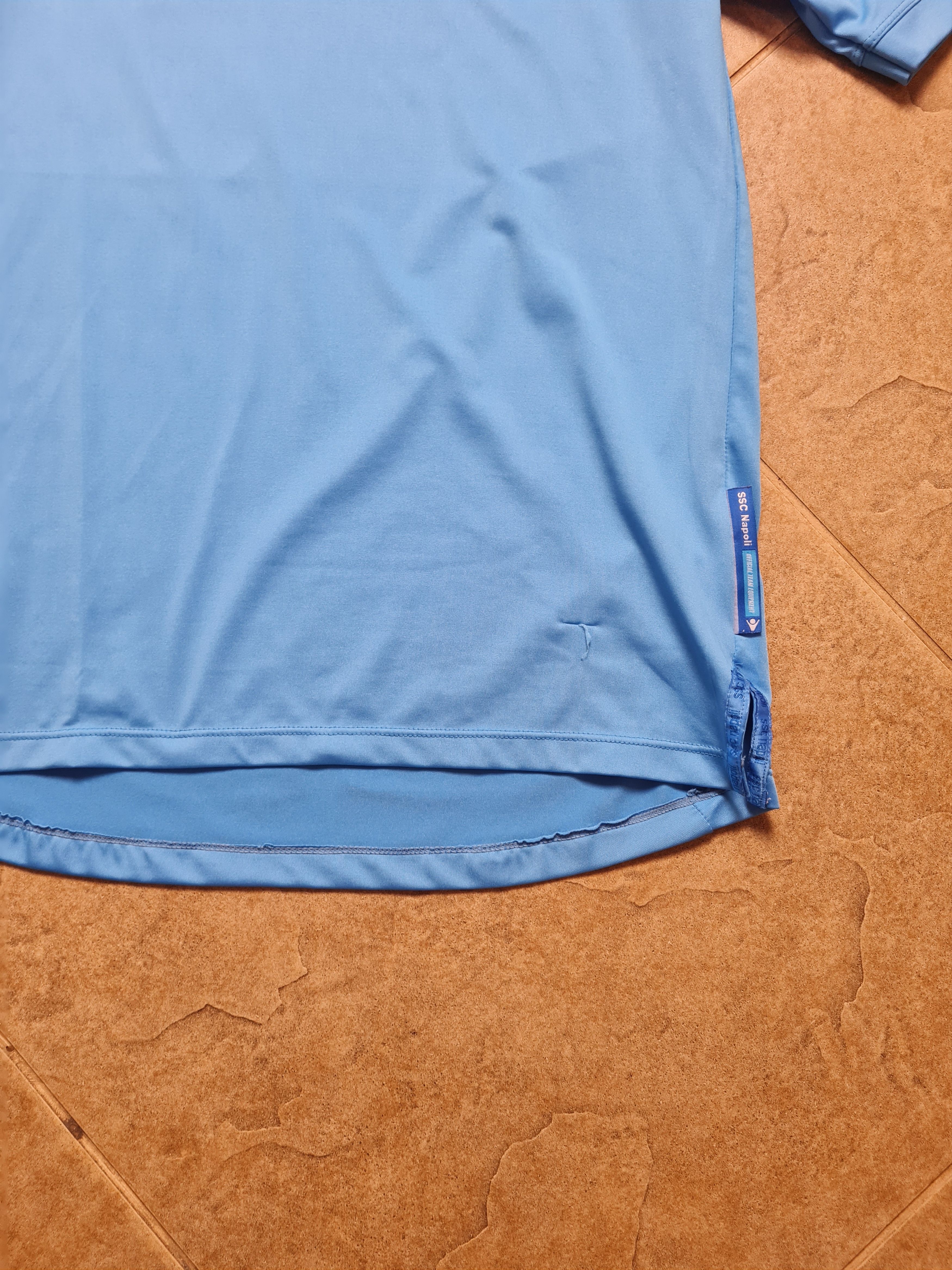 Macron Macron 2013-14 SSC Napoli Soccer Shirt Blue Men's Size S-M Size US S / EU 44-46 / 1 - 6 Thumbnail