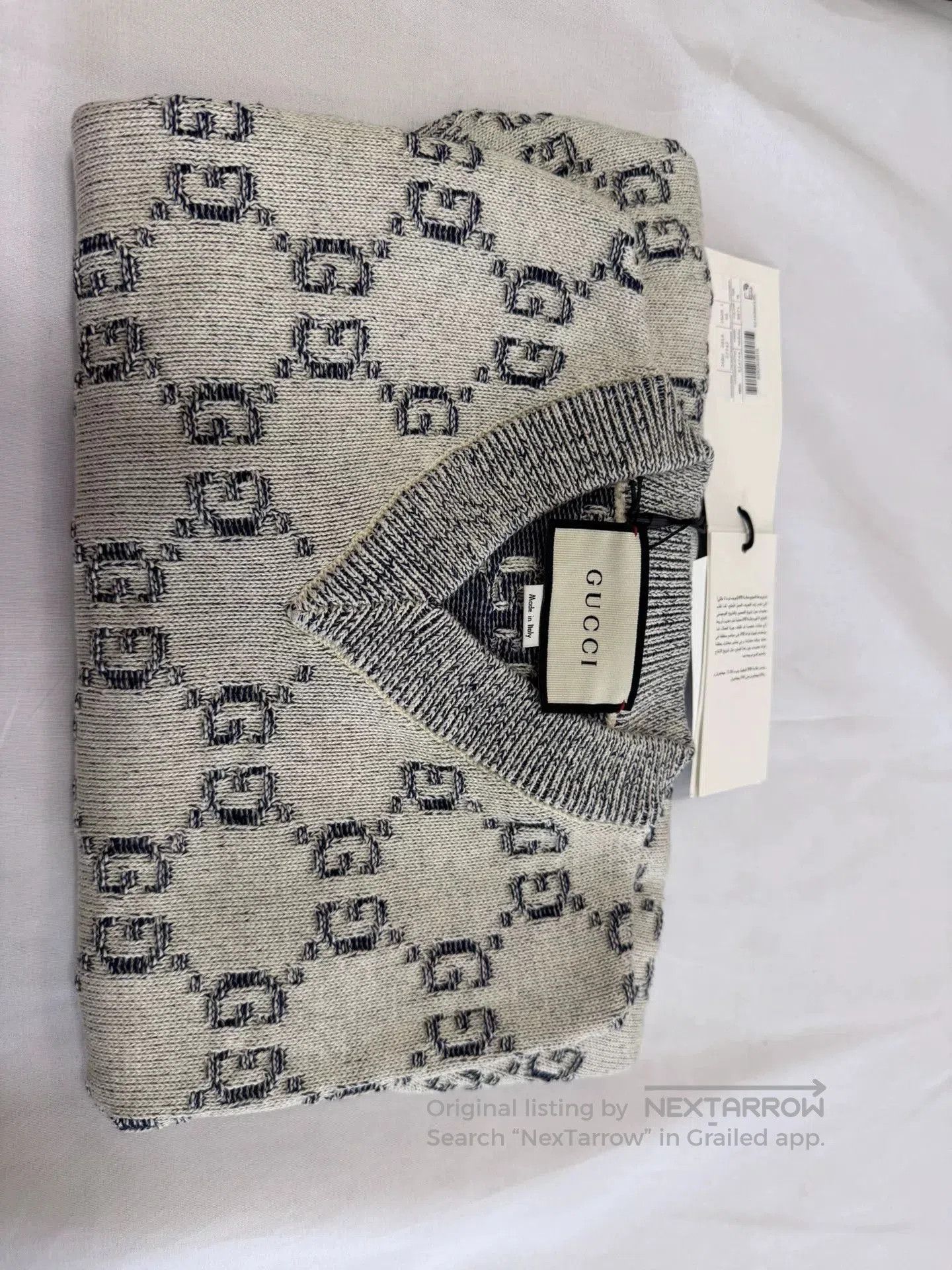 Gucci gucci grey knit sweater with double g pattern. Size US M / EU 48-50 / 2 - 1 Thumbnail