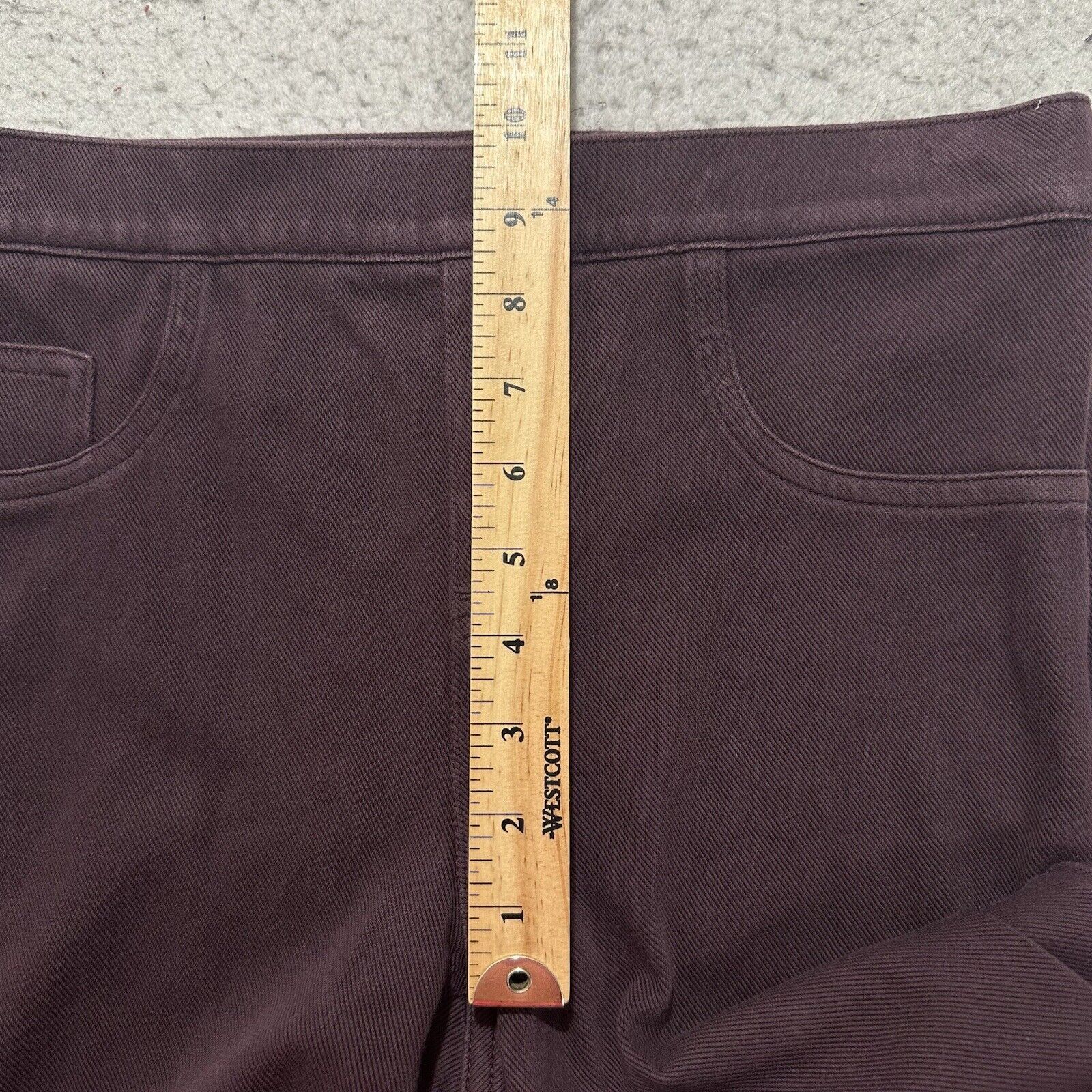 Spanx SPANX Medium Jegging Burgundy Purple Jeans 28" Inseam Size 32" / US 10 / IT 46 - 10 Thumbnail