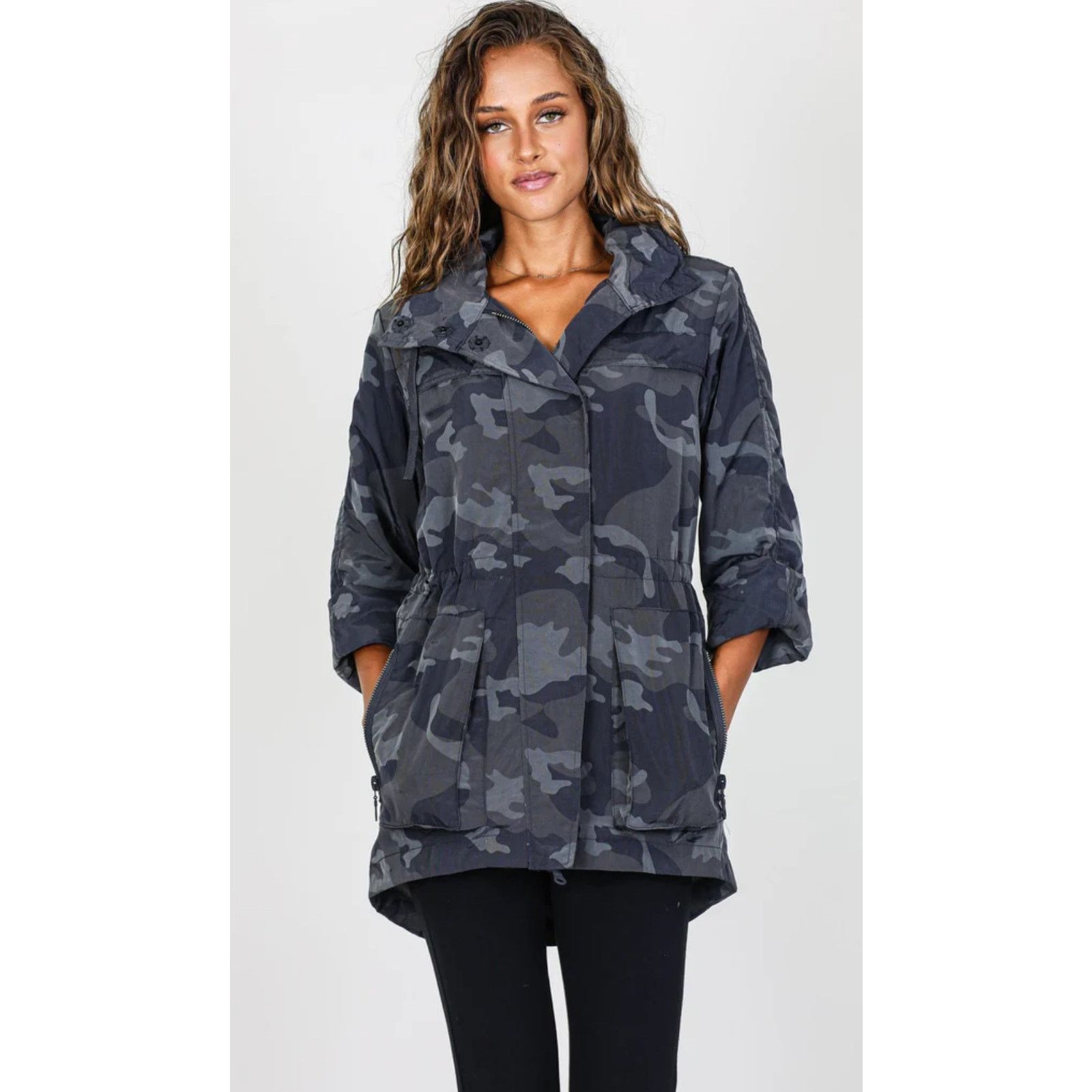 Agora Anorak Crinkle Nylon Rain Jacket - Size Large - Excellent! Size L / US 10 / IT 46 - 1 Thumbnail