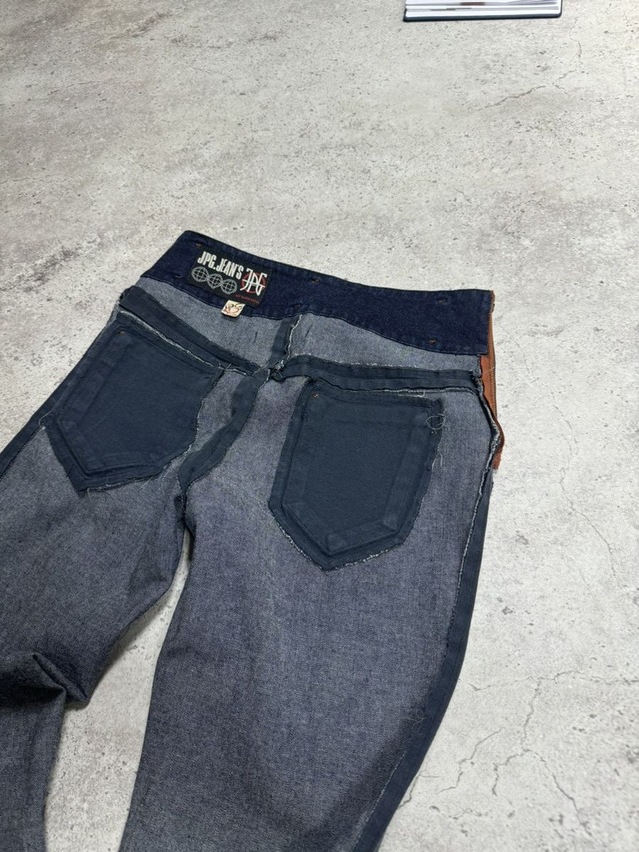 Jean Paul Gaultier × Vintage Jean Paul Gaultier Archive Vintage Leather/Denim Jeans Size 28" / US 6 / IT 42 - 4 Thumbnail