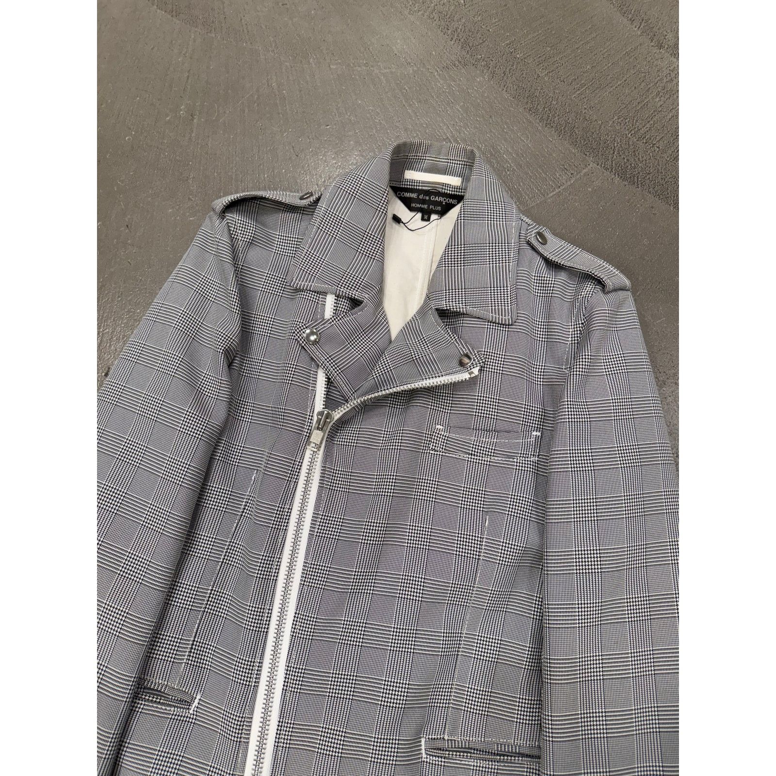 Comme des Garcons 2011 Comme des Garçons checkered zipper jacket Size US M / EU 48-50 / 2 - 3 Thumbnail