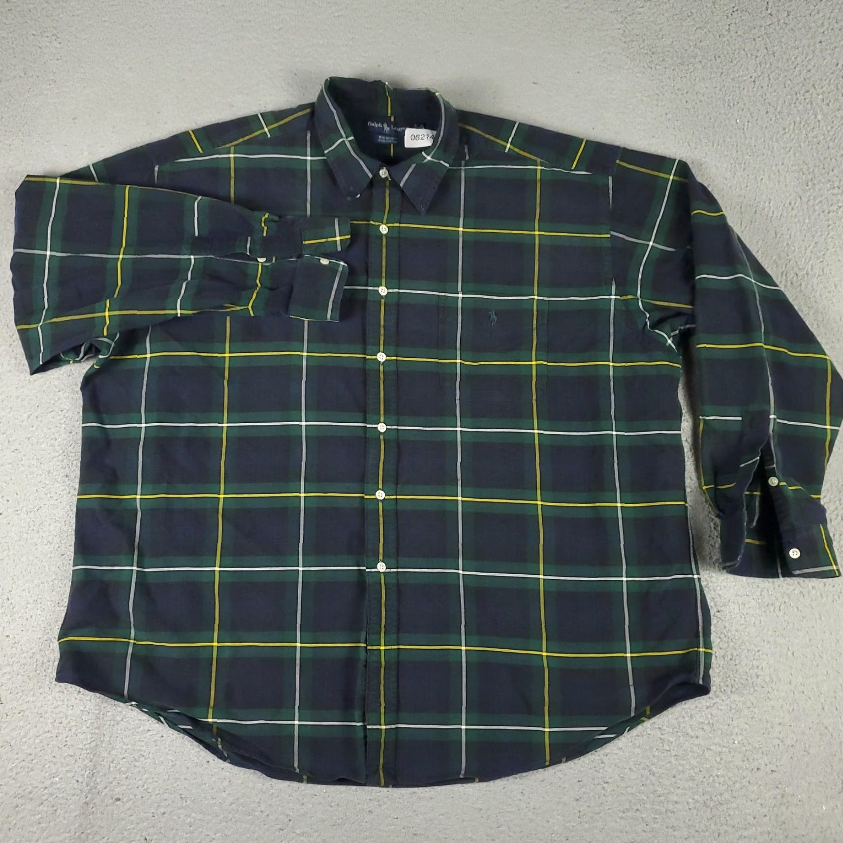 Ralph Lauren Ralph Lauren Button-Up Shirt Mens 2XL Big & Tall Long Sleeve Blue Green Plaid Classic Preppy Size US XXL / EU 58 / 5 - 3 Thumbnail