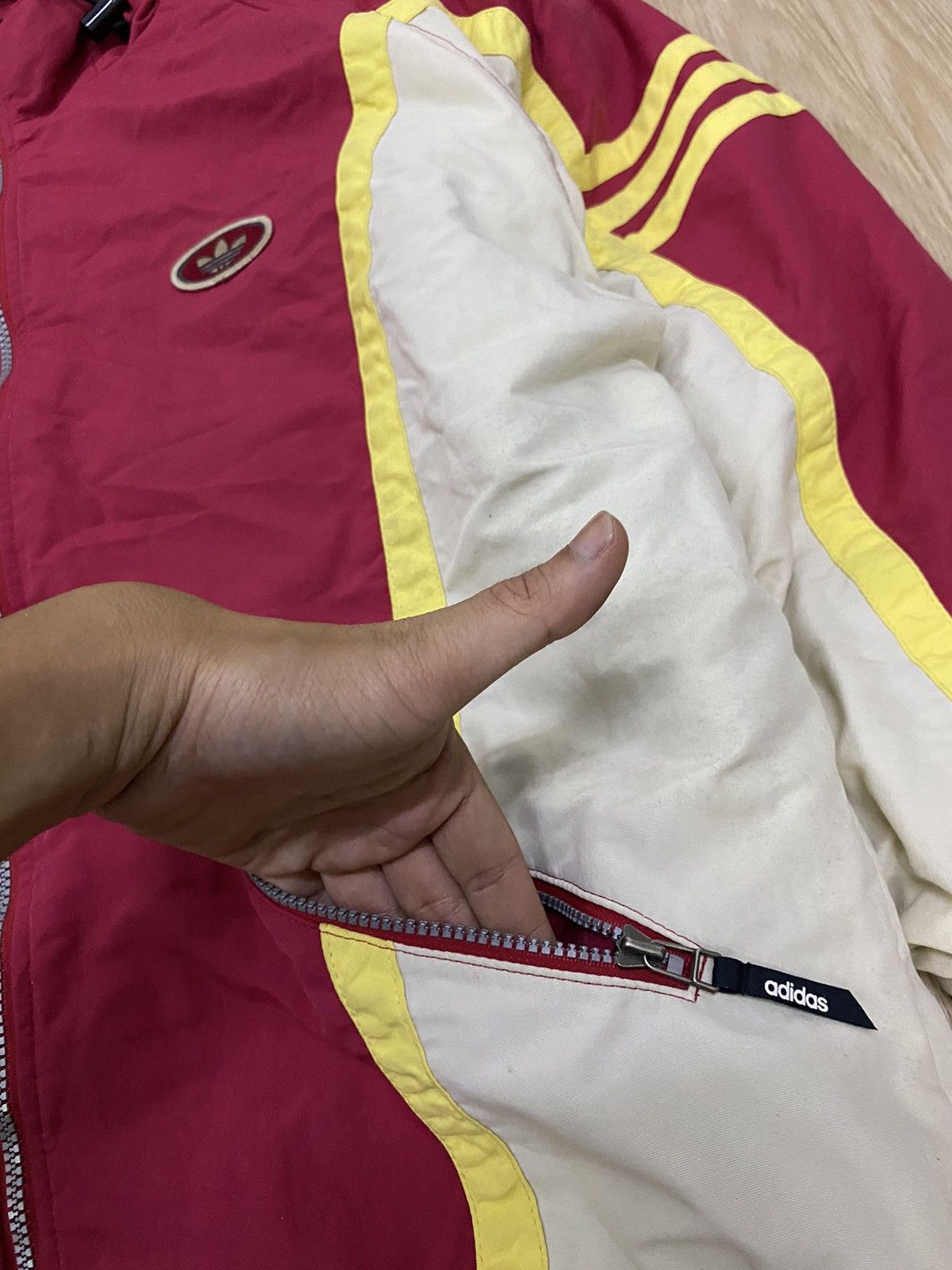 Adidas × Vintage Vintage 90’s Adidas Three Stripes Jacket Size US L / EU 52-54 / 3 - 4 Thumbnail