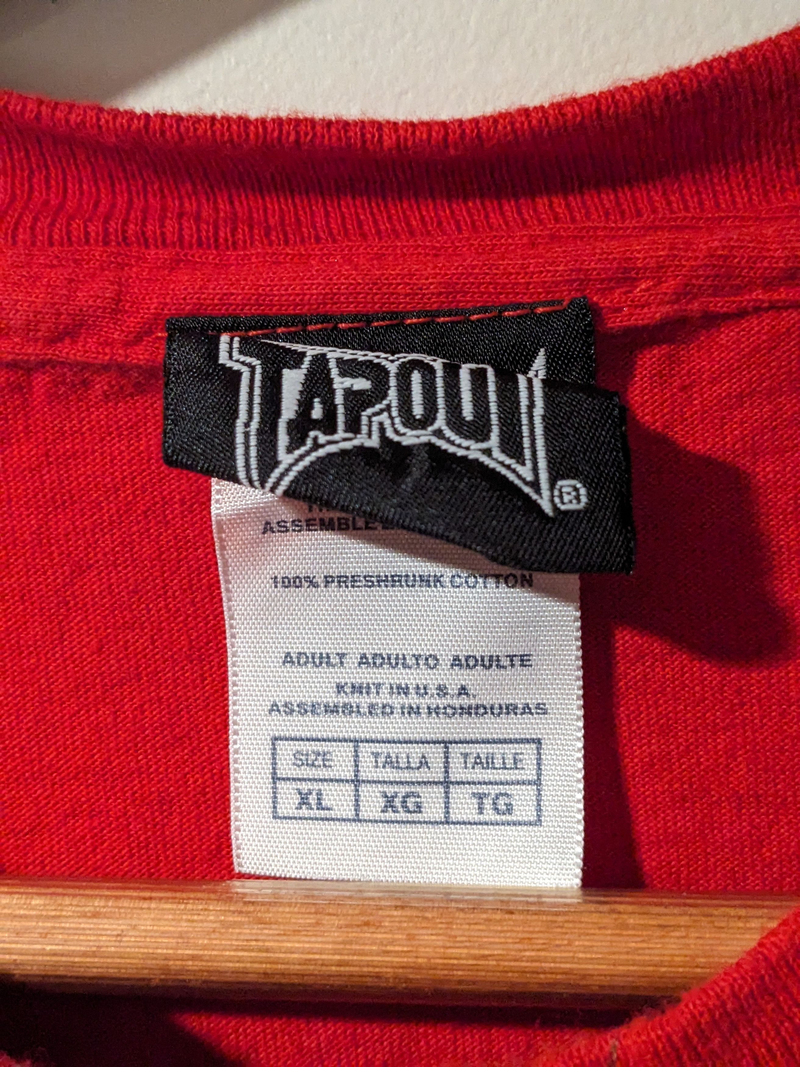 Tapout × Vintage Vintage Y2K TapouT MMA UFC Fighting Red X-Large T-Shirt Size US XL / EU 56 / 4 - 3 Thumbnail