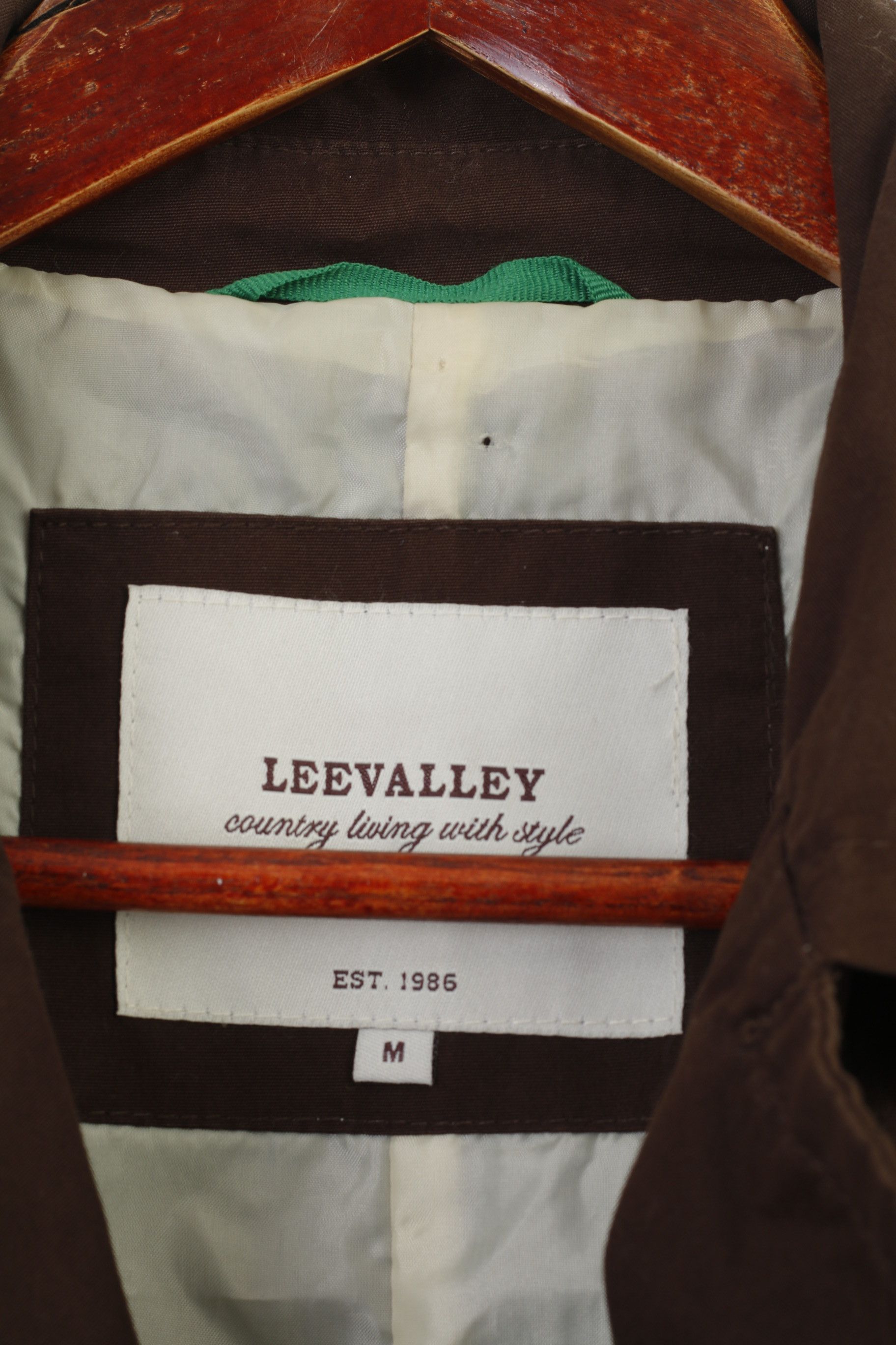 Vintage Leevalley Women M Coat Brown Trench Cotton 9767 Size M / US 6-8 / IT 42-44 - 6 Thumbnail