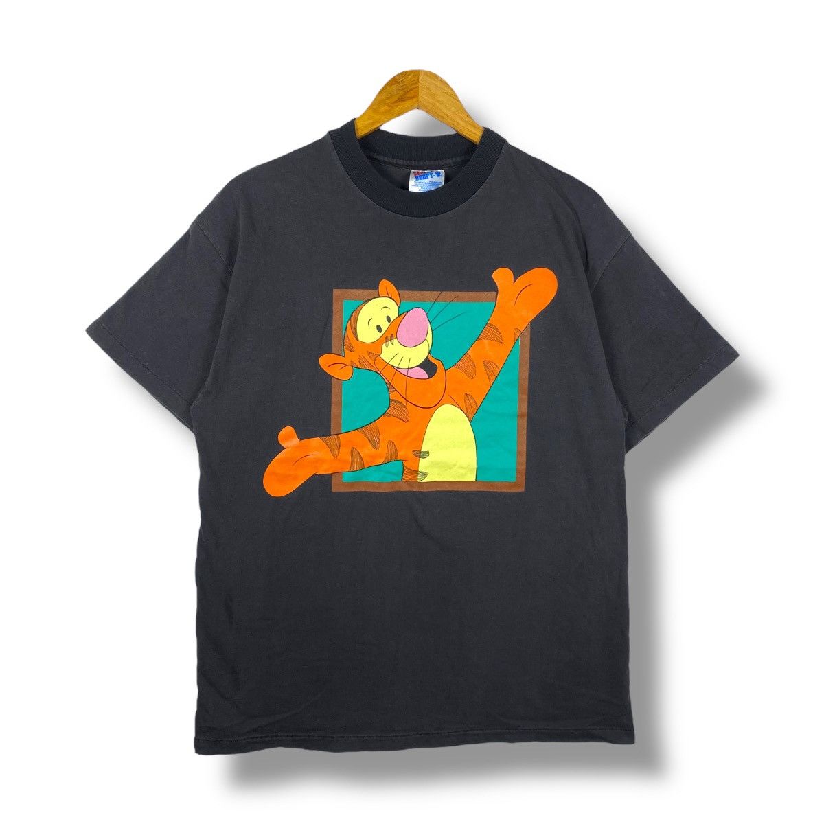 Disney × Vintage Vintage 90's TIGGER Disney Cartoon Graphic Tee Shirt Large Size US L / EU 52-54 / 3 - 1 Thumbnail