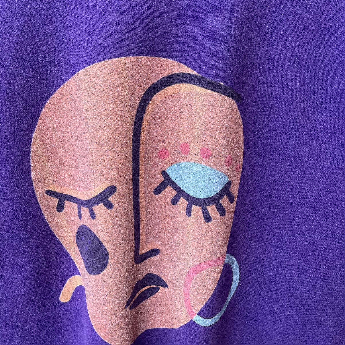 Vintage 🔥Vintage 90s Tri Delta Big Image Pop Art Sweatshirts Size US XL / EU 56 / 4 - 6 Thumbnail