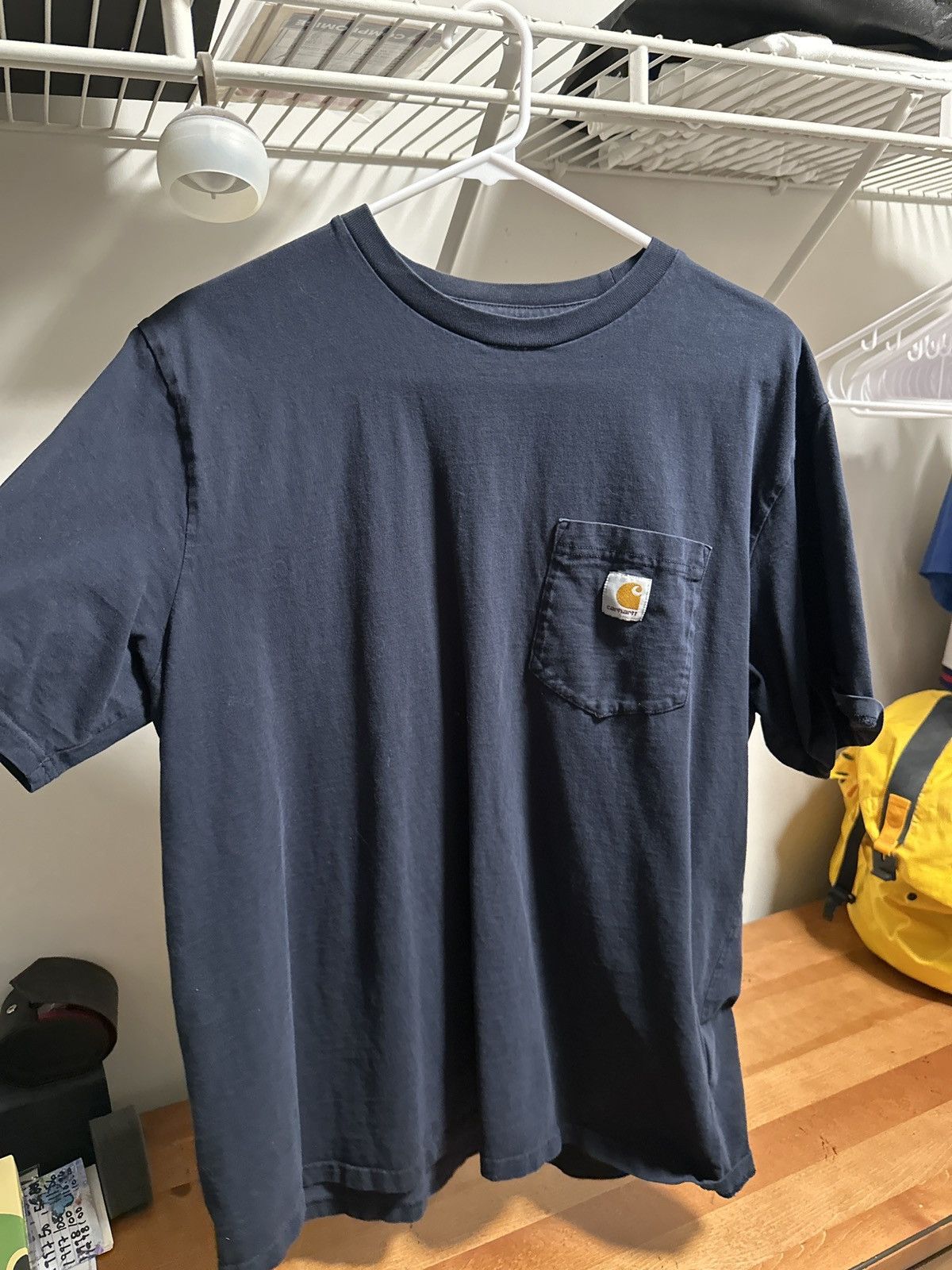 Carhartt Wip Carhartt WIP navy blue pocket t shirt Size US XL / EU 56 / 4 - 2 Thumbnail