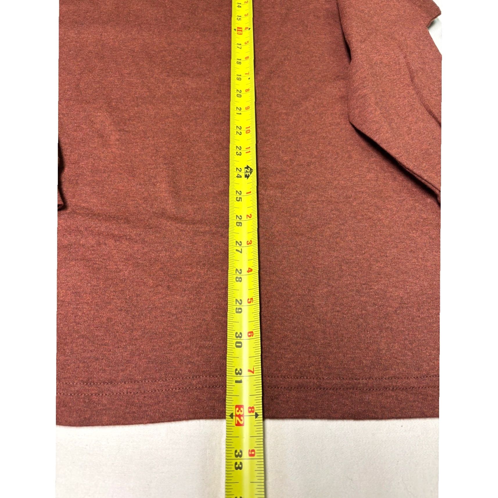 Vintage JOS A BANK Traveler's Collection Polo Shirt Long Sleeve Rust XL Men Casual Workwear Heathered 3-Button Collared Shirt Size US XL / EU 56 / 4 - 6 Thumbnail
