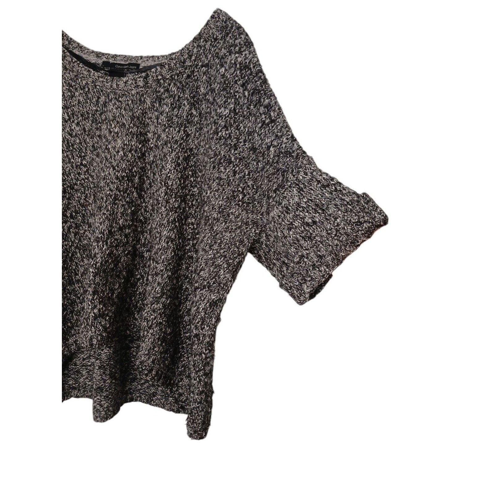 Calvin Klein Calvin Klein Sweater Women’s Size M Gray HI-LO 3/4 Sleeve Size M / US 6-8 / IT 42-44 - 4 Thumbnail