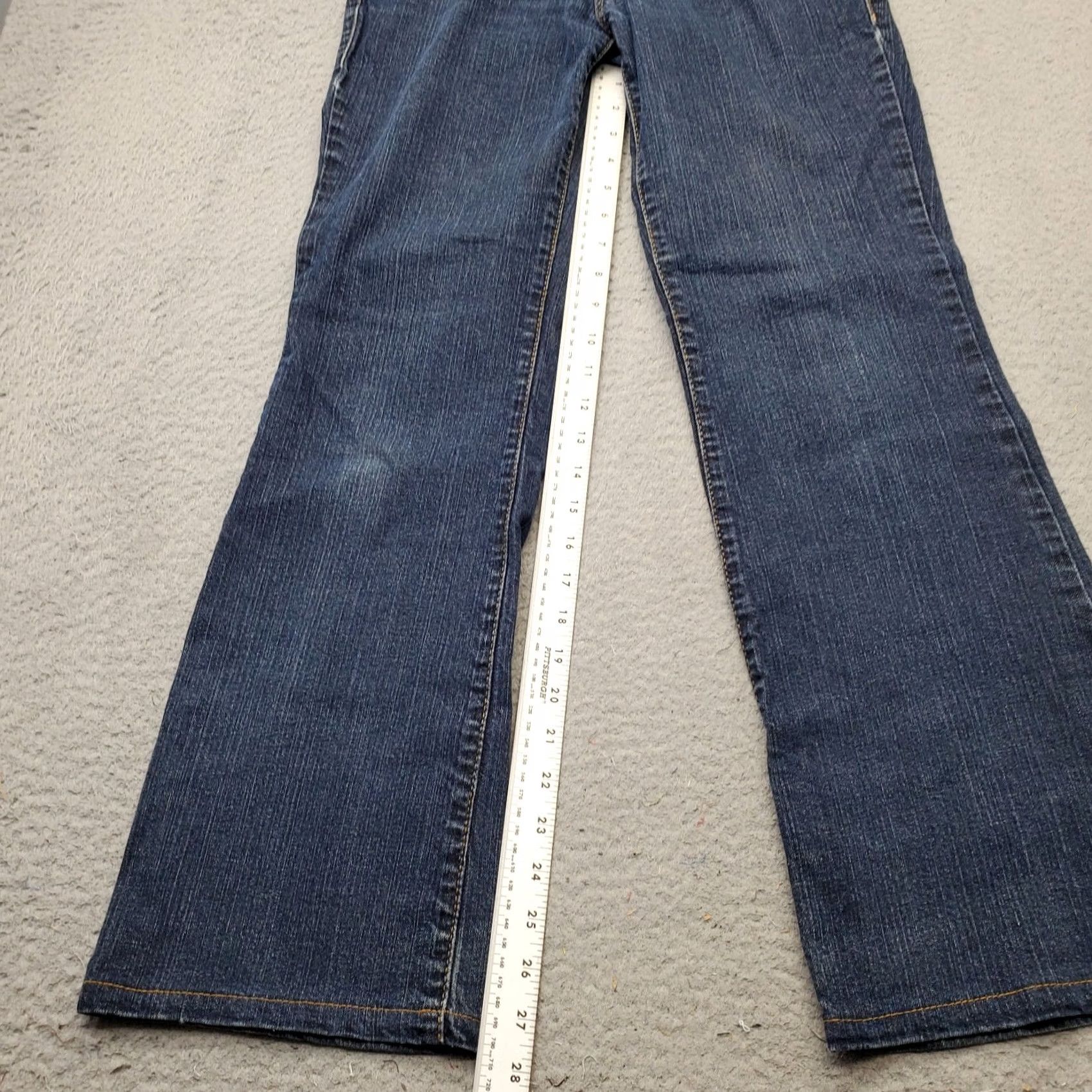 DKNY DKNY Womens Jeans Bootcut 5-Pocket Denim Blue Size 6 Slim Stretch Soho Flat Front 27.75 Inseam Regular Waist 29 In Vintage: No Size 28" / US 6 / IT 42 - 6 Thumbnail