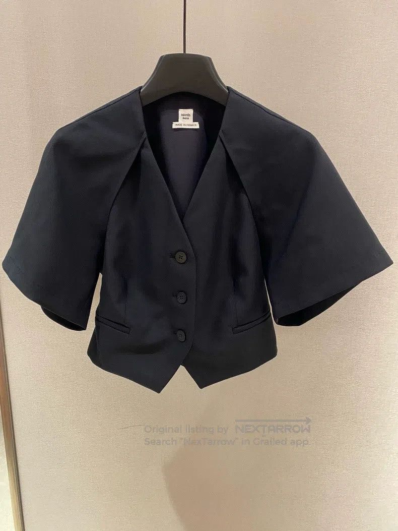 Hermes Hermes Black short jacket Size XS / US 0-2 / IT 36-38 - 1 Thumbnail