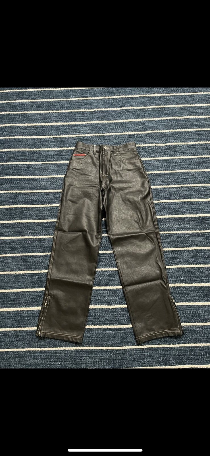 Japanese Brand Waxed Denim FUBU Jeans 32x34 Black Size US 34 / EU 50 - 1 Thumbnail
