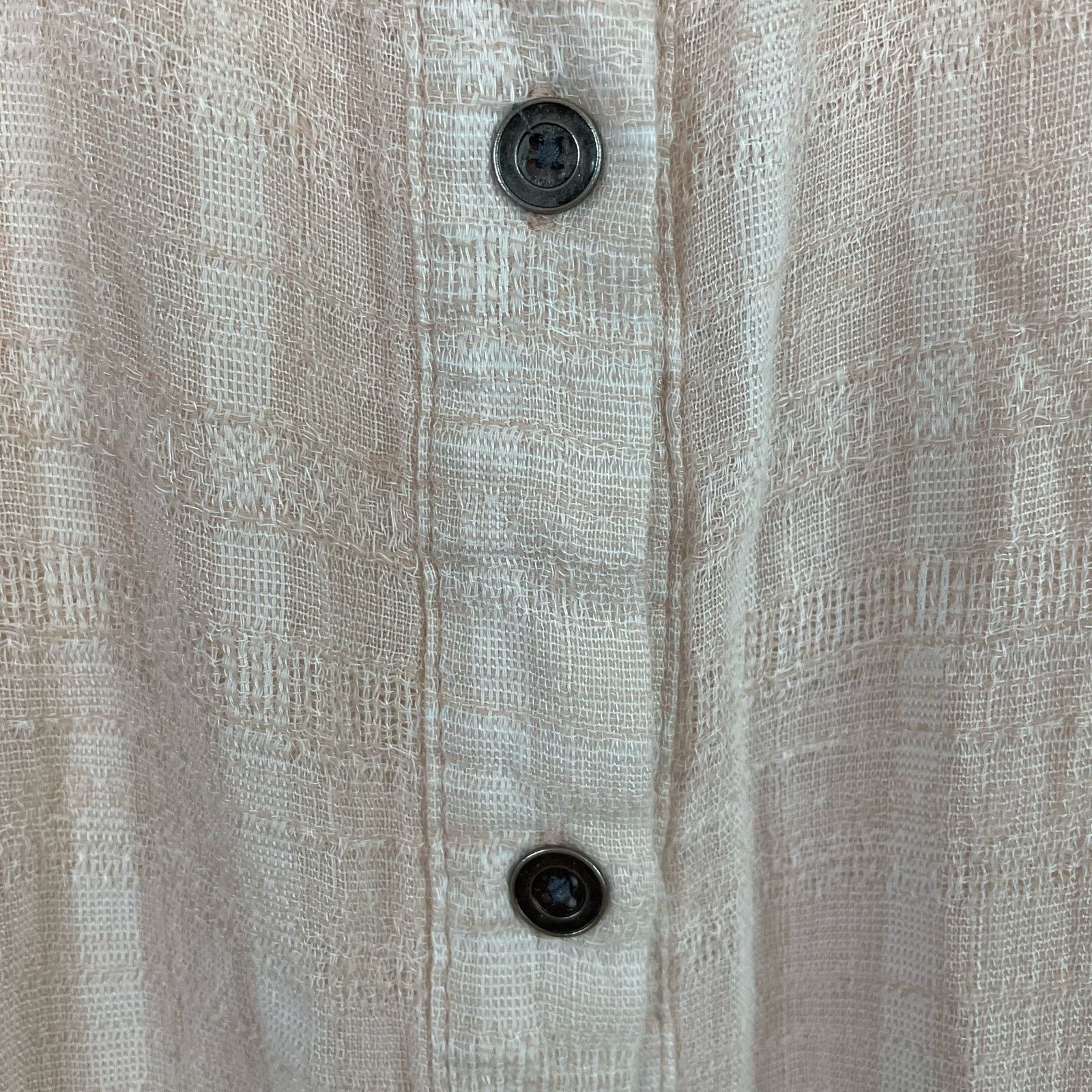 Vintage Havana Vintage Havana Pink Blouse M Women Ruffle Long Sleeve Button Size M / US 6-8 / IT 42-44 - 3 Thumbnail