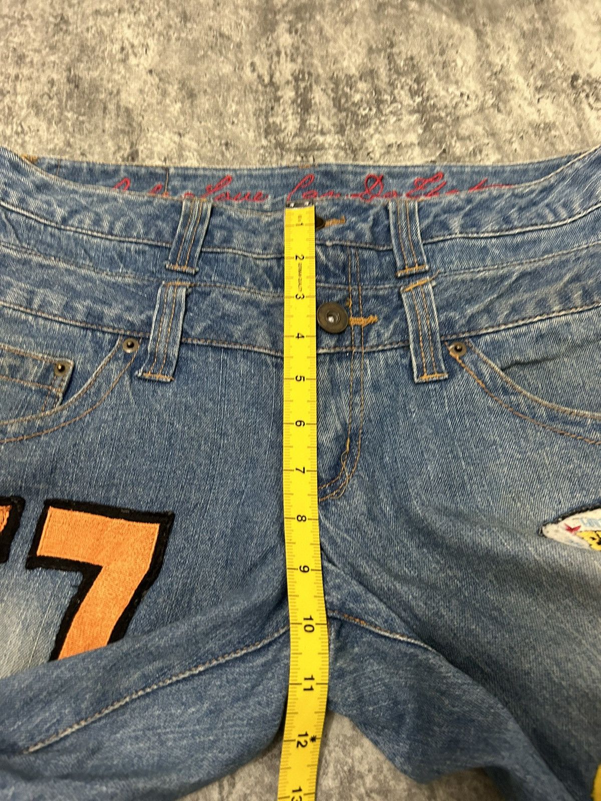 Hysteric Glamour Daily News Double Waist Paint Free Scope Distressed Jeans Size US 32 / EU 48 - 19 Thumbnail