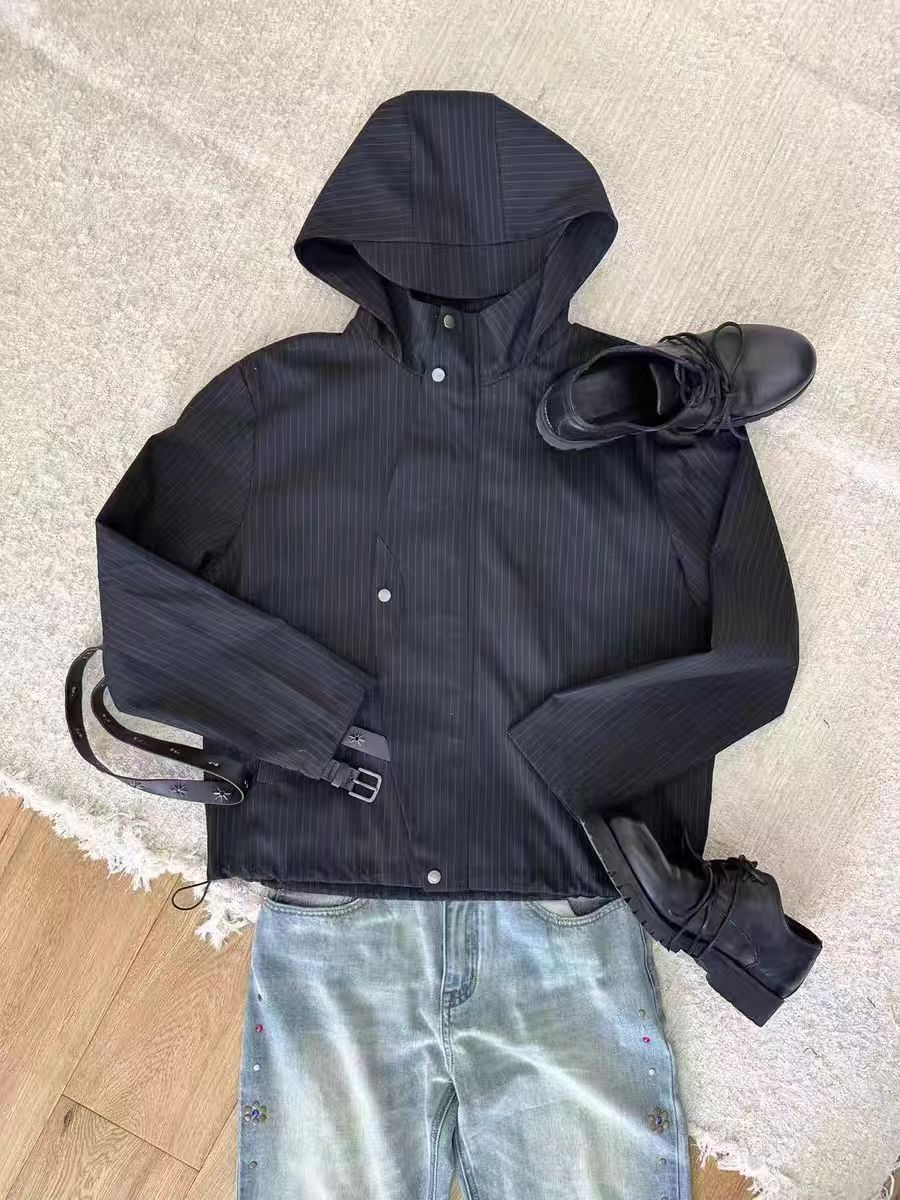 Japanese Brand Vintage Street Punk Stripe Loose Casual Hooded Jacket Coat Size US L / EU 52-54 / 3 - 7 Thumbnail