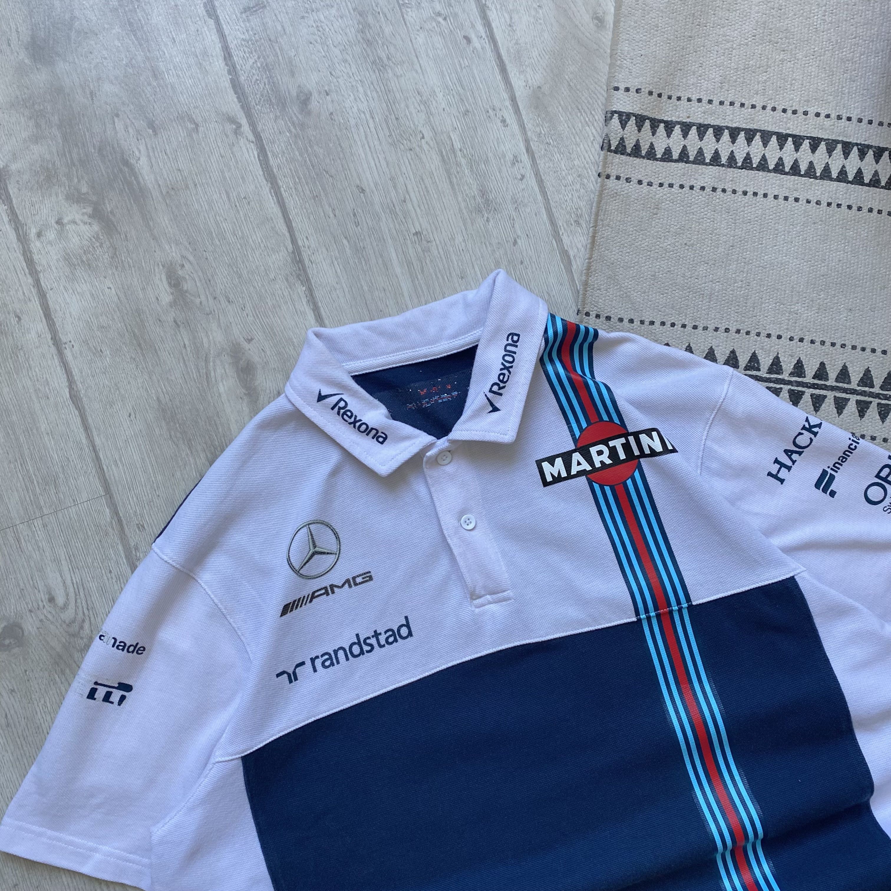 Mercedes-Benz 🏎️ Vintage Racing Hackett Mercedes AMG Polo racing tee Y2K Size US XL / EU 56 / 4 - 2 Thumbnail
