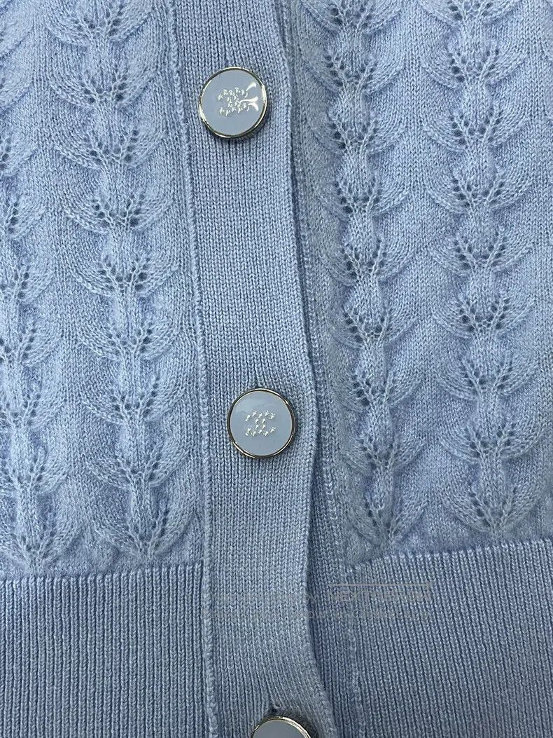 Chanel Chanel 24B blue cashmere knitted cardigan coat Size XS / US 0-2 / IT 36-38 - 2 Thumbnail