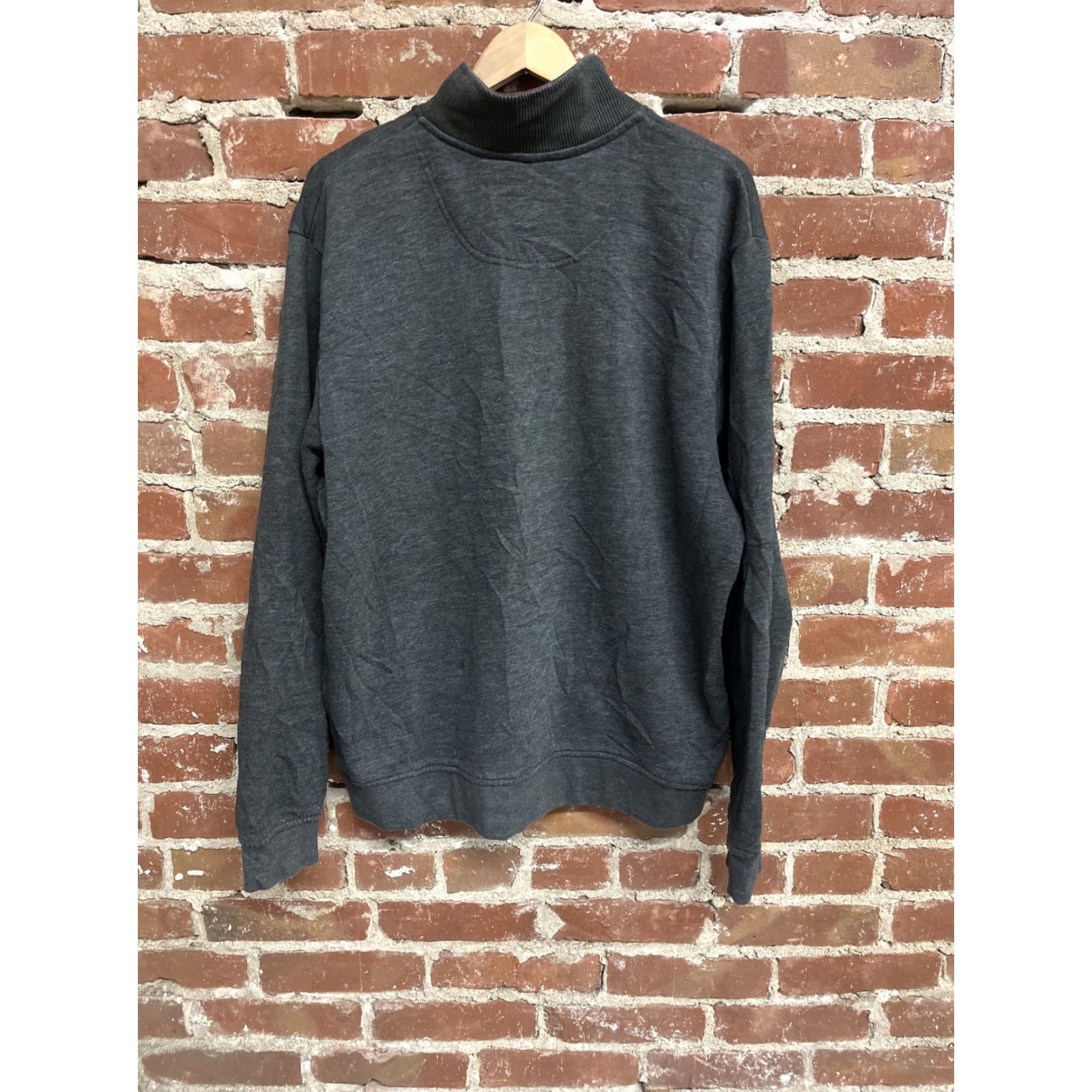Orvis Orvis Mens Pullover Sweater 1/4 Zip Mock Neck Gray XL Shirt Size US XL / EU 56 / 4 - 2 Thumbnail