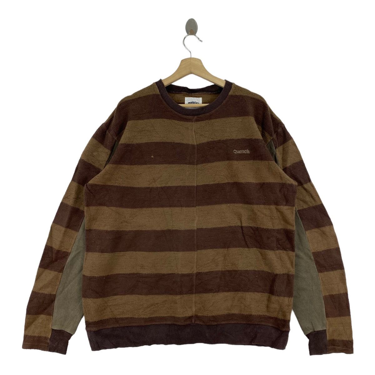 Japanese Brand QUENCH Japanese Brand Stripes Embroidered Brand Brown Size US L / EU 52-54 / 3 - 1 Thumbnail