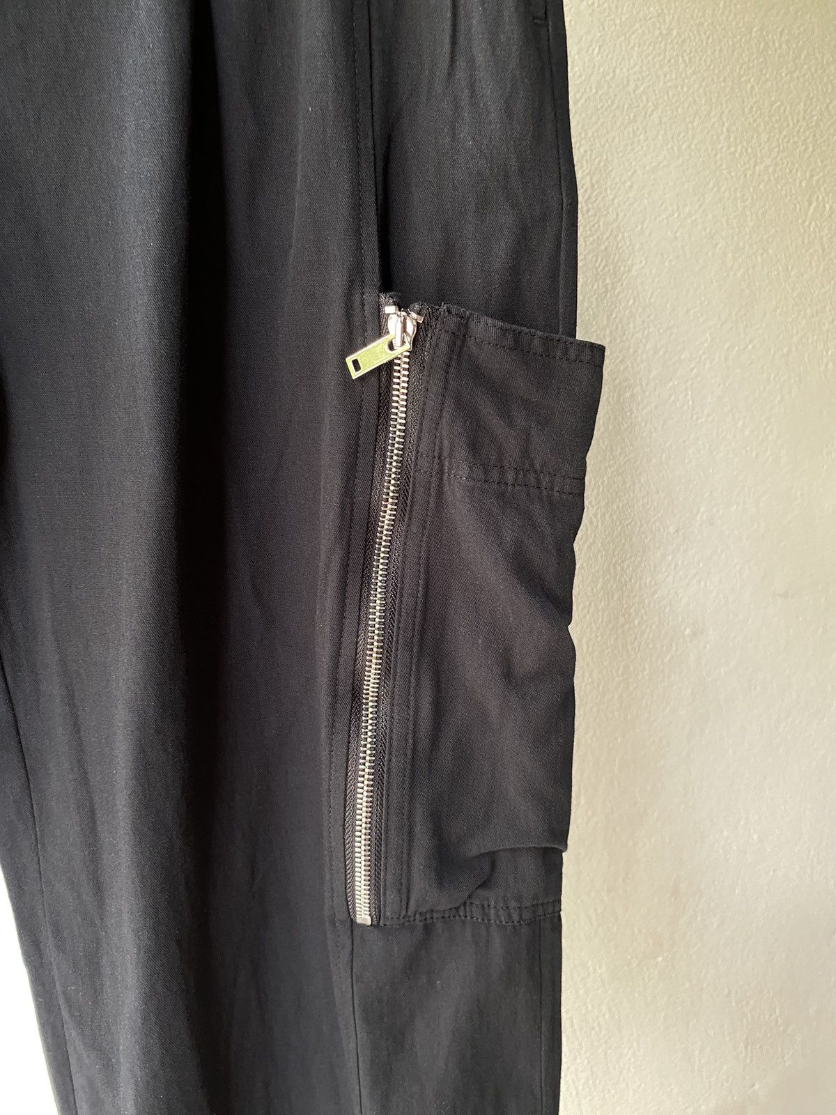 Stella McCartney STELLA/MCCARTNEY Black Cargo Pants with Zipper Pockets Size 29" - 19 Thumbnail