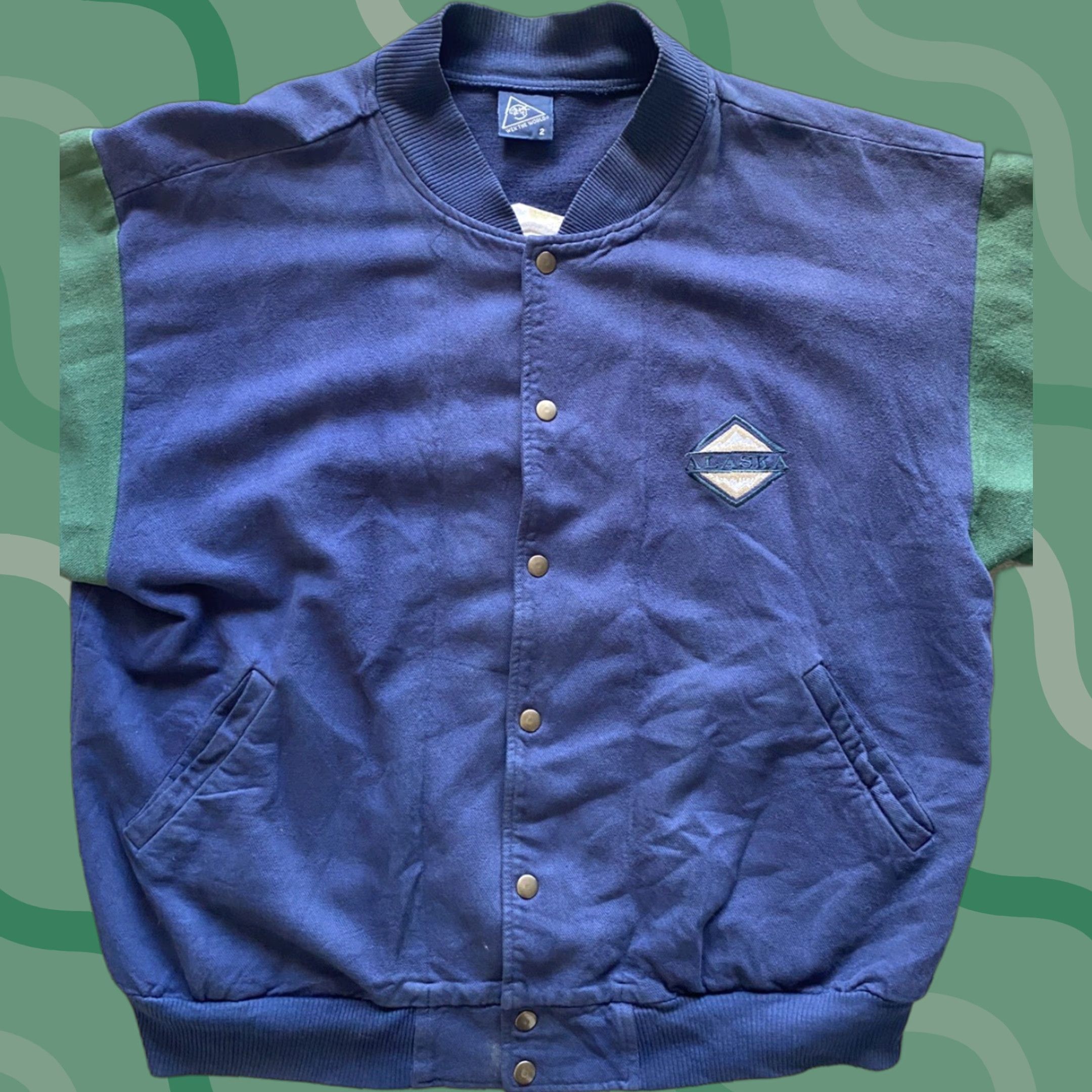 Vintage Vintage Wek The World Shacket Size 2 Made In USA Alaska Blue Green Size US XS / EU 42 / 0 - 1 Thumbnail
