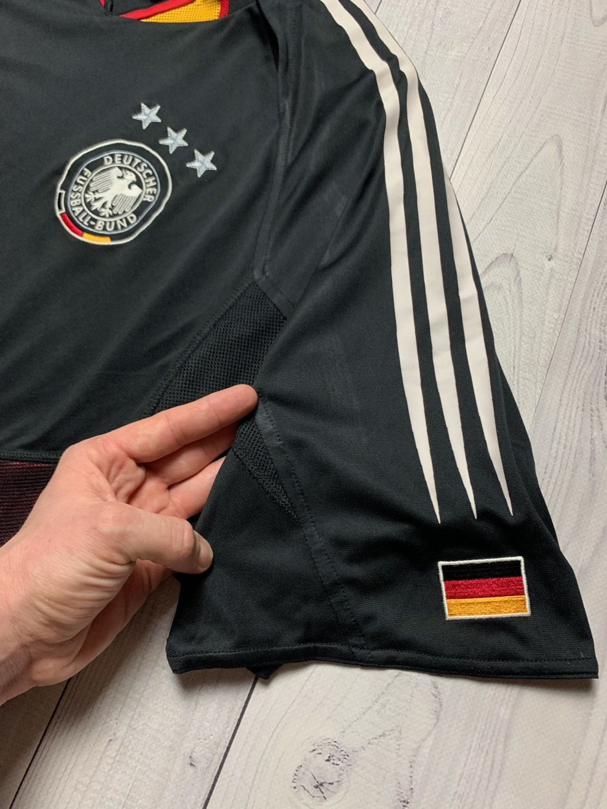 Adidas × Vintage Adidas vintage soccer jersey Germany black rare Size XL Size US XL / EU 56 / 4 - 4 Thumbnail