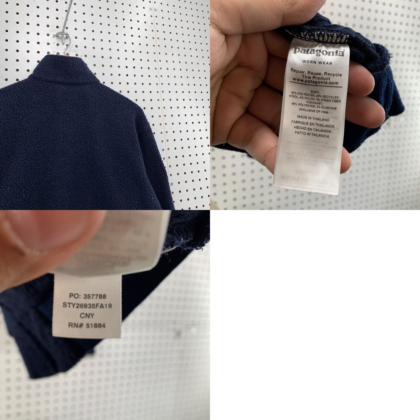 Patagonia Patagonia Jacket Mens Large Blue Zip Wool Blend Sherpa 2021 Tim Tok Size US L / EU 52-54 / 3 - 10 Thumbnail