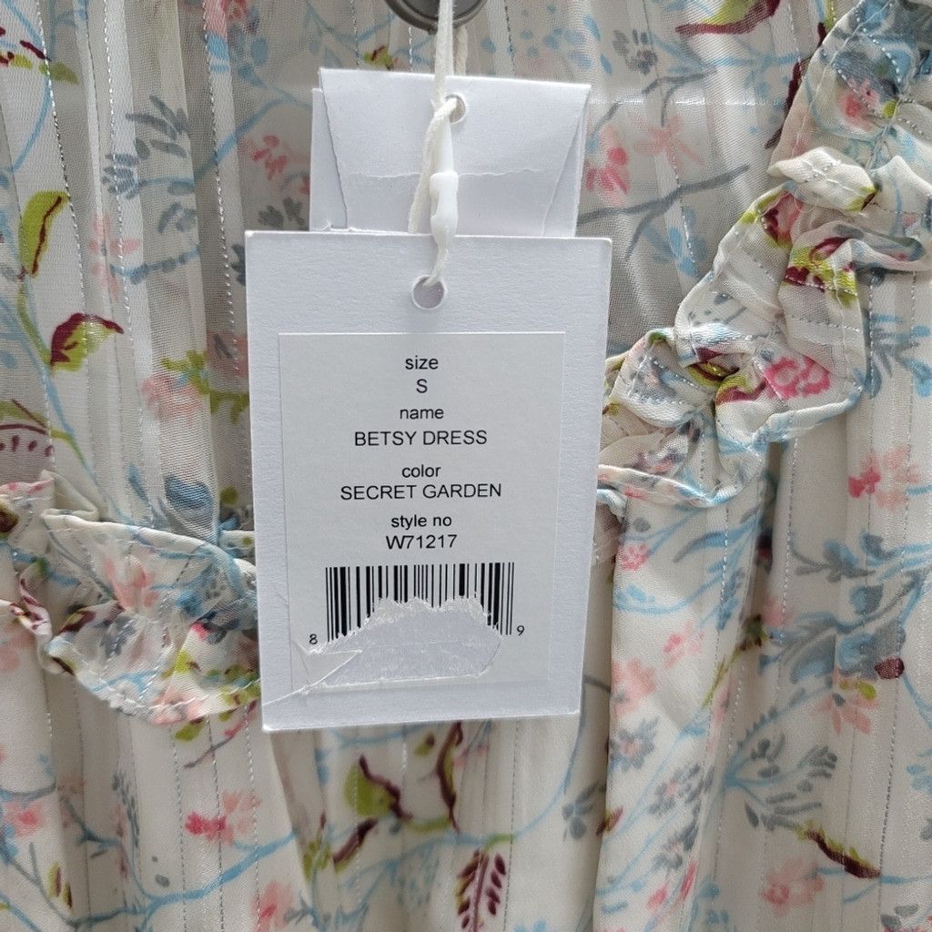 Other NWT WALTER BAKER Betsy Floral-Print Metallic Mini Dress Size S / US 4 / IT 40 - 9 Thumbnail