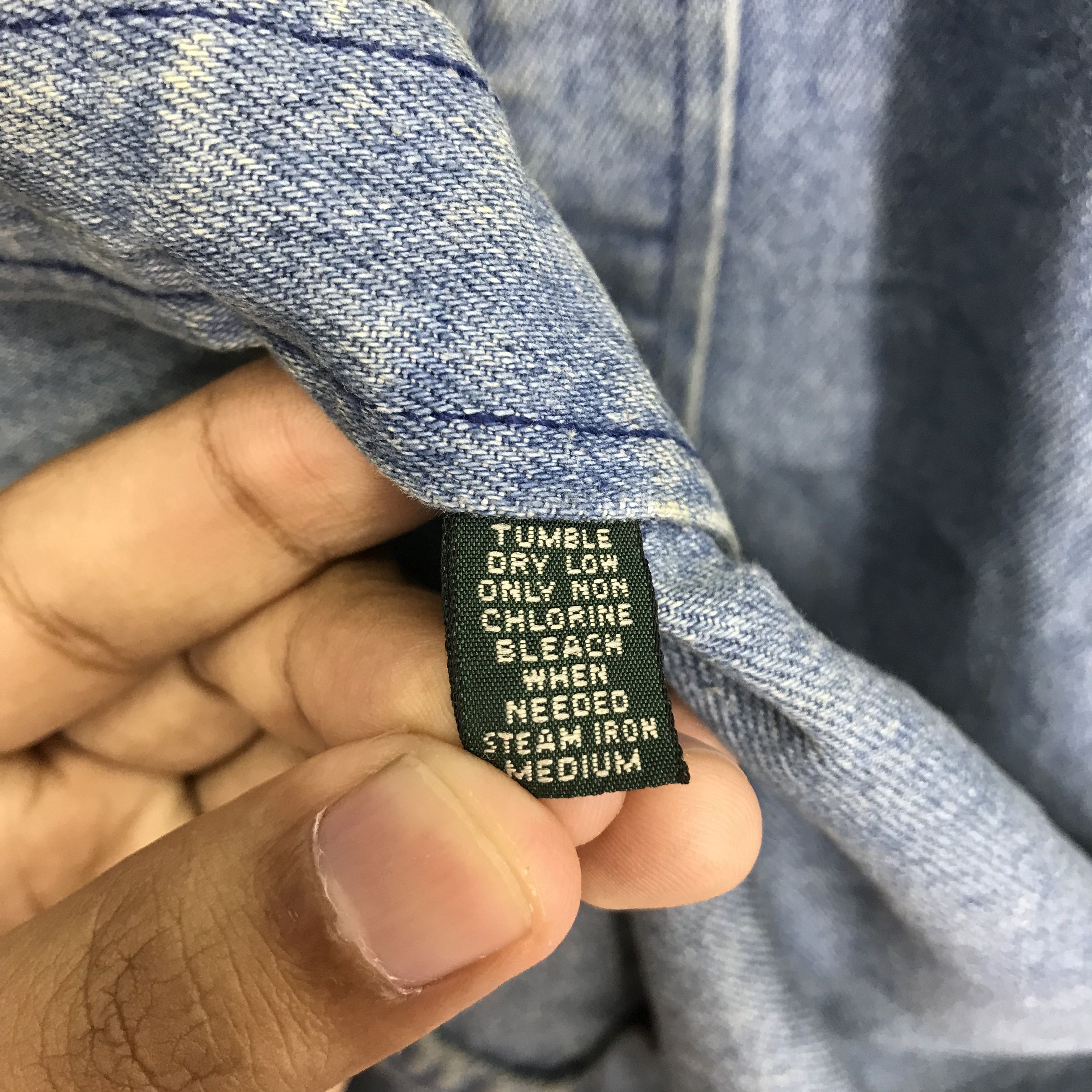 Polo Ralph Lauren Vintage 90's Polo Country Ralph Lauren Polo Pony Jeans Shirt Size US L / EU 52-54 / 3 - 10 Thumbnail