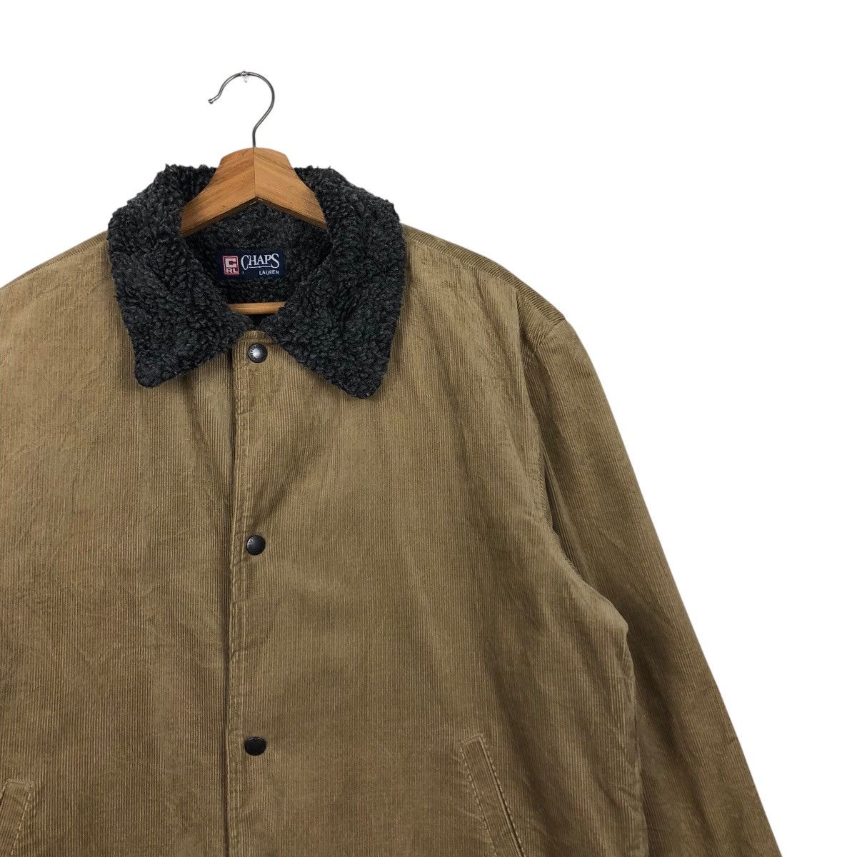 Ralph Lauren 📌Vintage Trucker Corduroy Jacket Chaps Ralph Lauren Sherpa Size US L / EU 52-54 / 3 - 7 Thumbnail