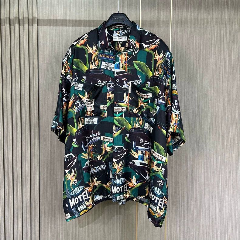 Givenchy givenchy silk short-sleeve shirt with prints-dmc Size US M / EU 48-50 / 2 - 1 Thumbnail