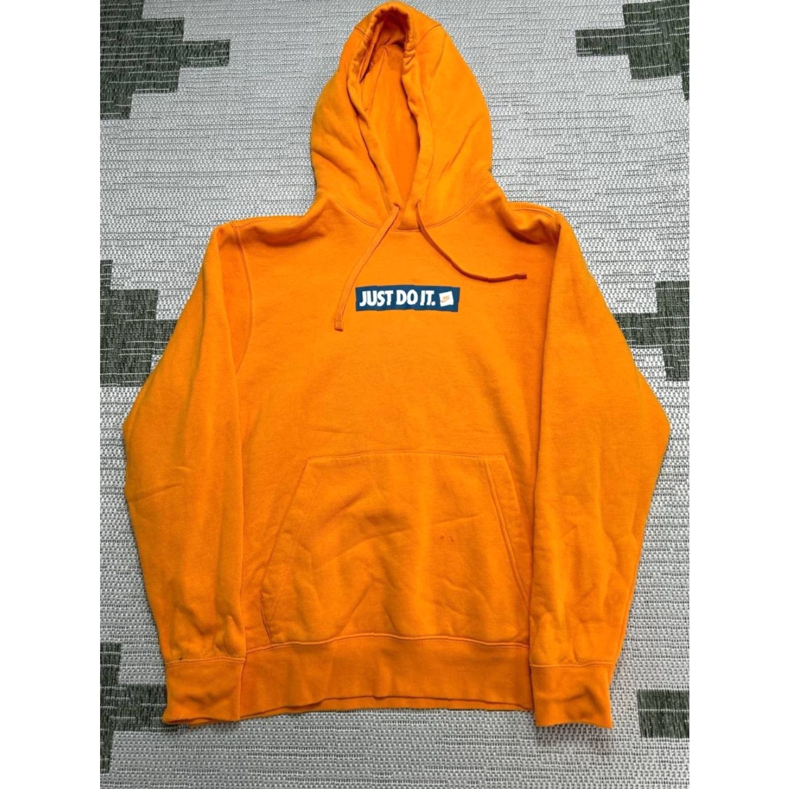 Nike Nike JDI Fleece BST Hoodie Men Large Orange Cotton Just Do It Running Athleisure Size US L / EU 52-54 / 3 - 2 Thumbnail