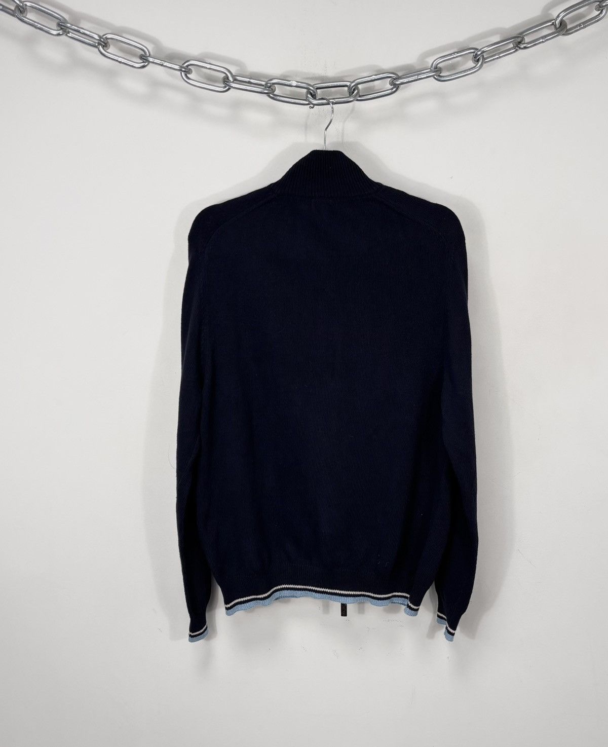Etro Etro Milano Men’s Navy Blue Cotton Knit Full Zip Sweater Size US L / EU 52-54 / 3 - 2 Thumbnail