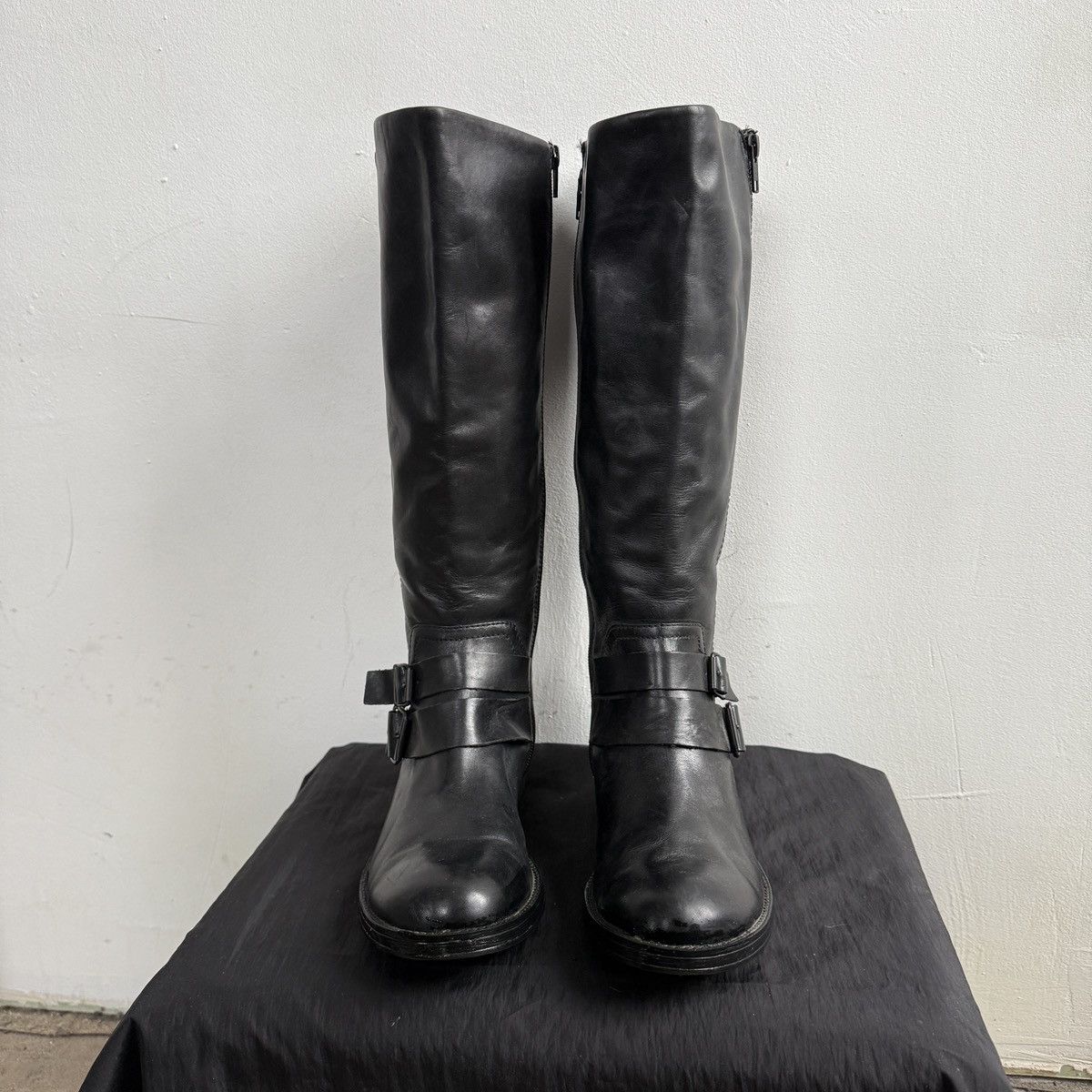 Esprit Vintage Esprit Leather Black Knee High Boots Size US 8.5 / IT 38.5 - 9 Thumbnail
